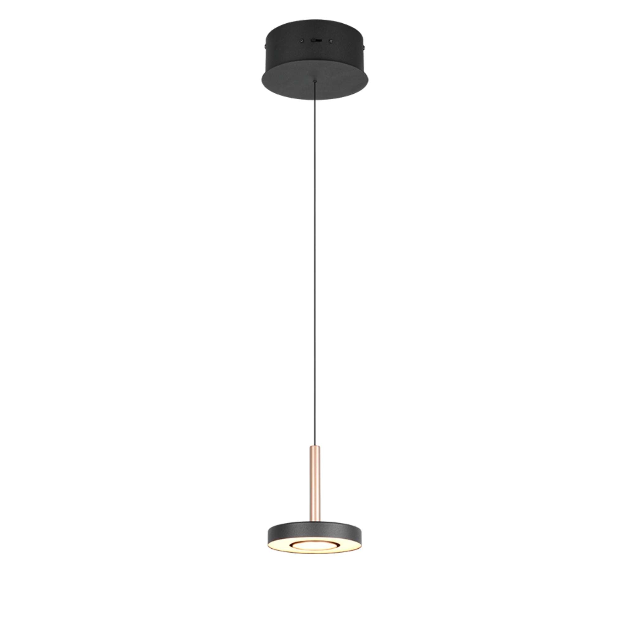 TRIO Guano LED Pendant light 1-piece - coffee/matte black