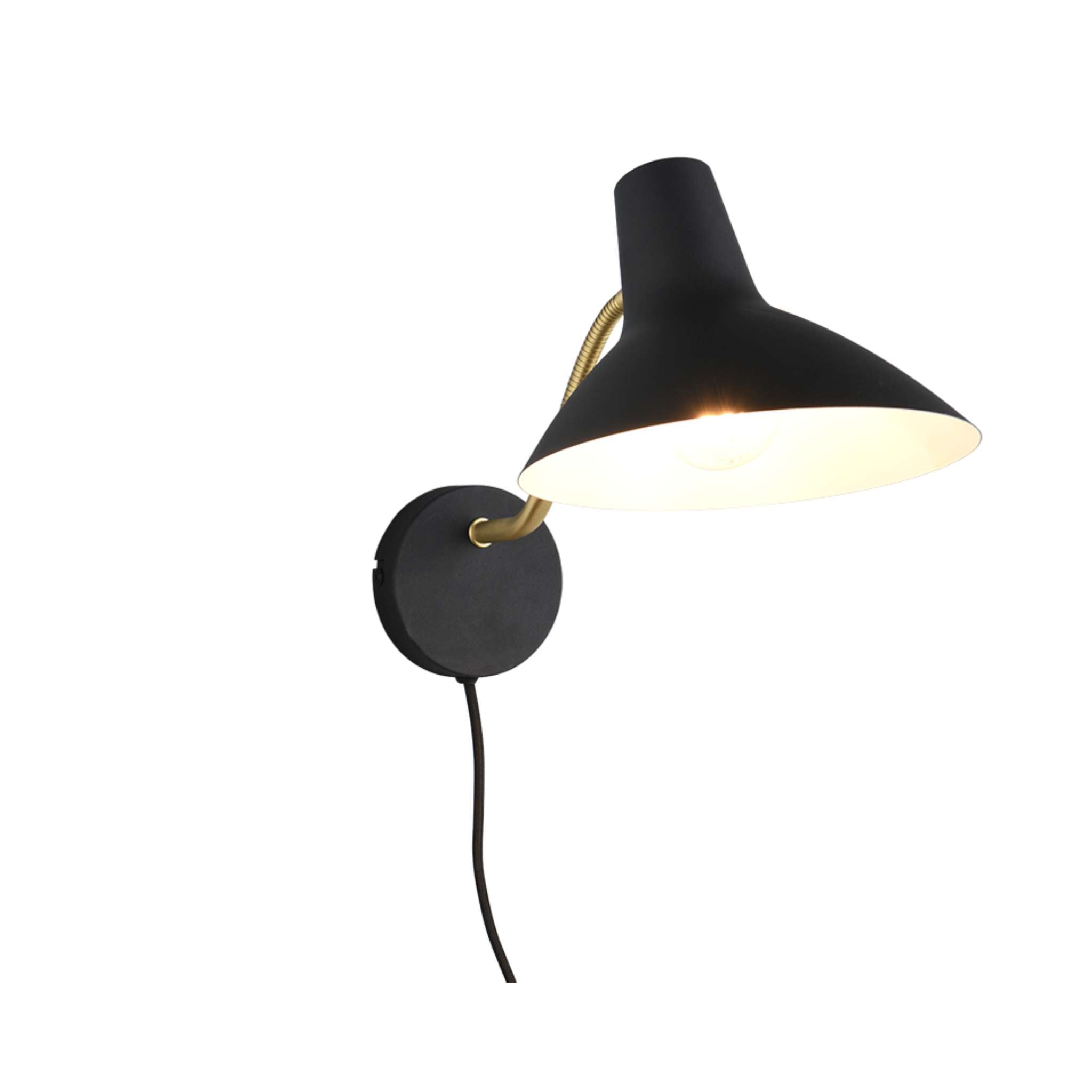TRIO Traveller Wall light E27 - black/gold