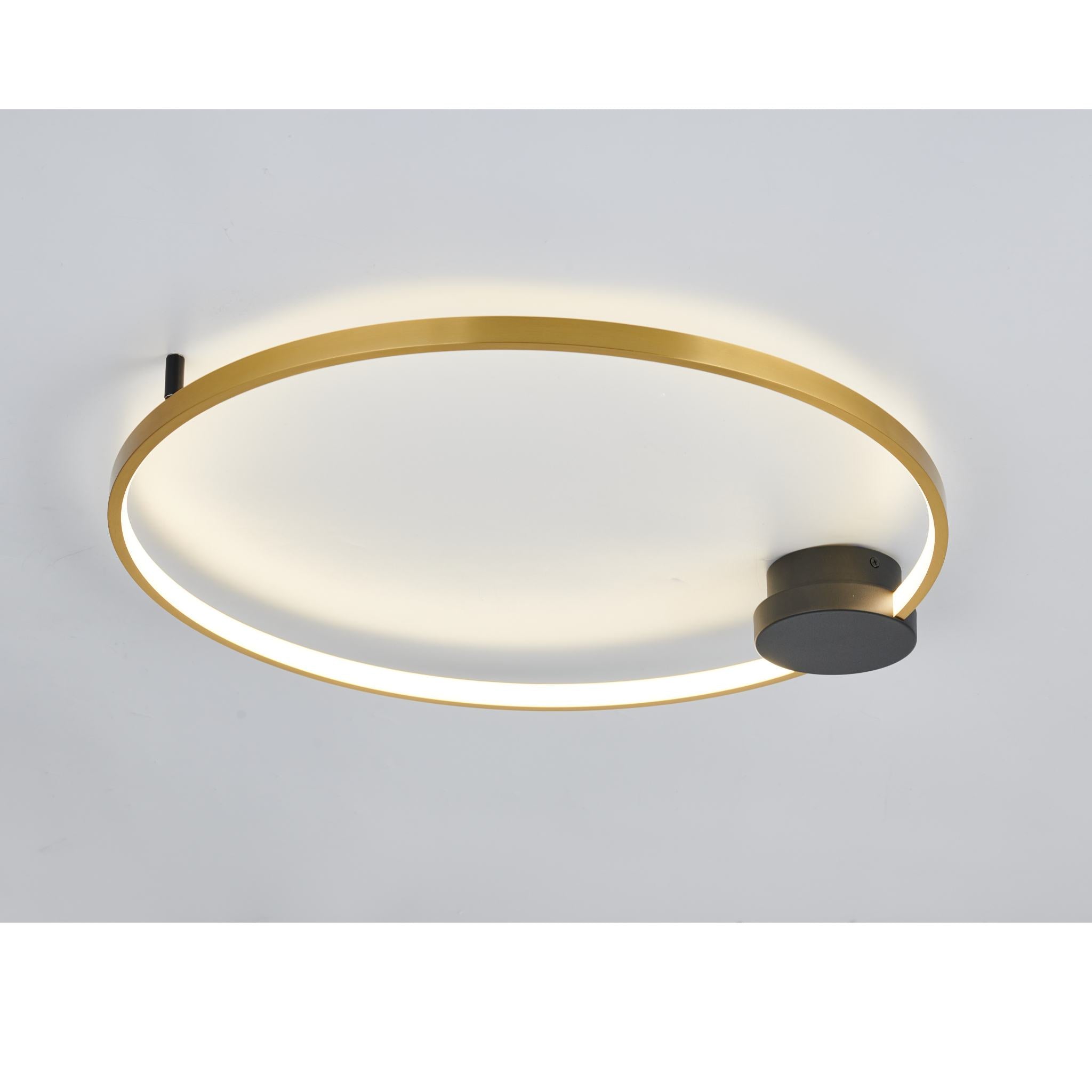 Condida - 641101-30 - LED ceiling light - sand black/brass