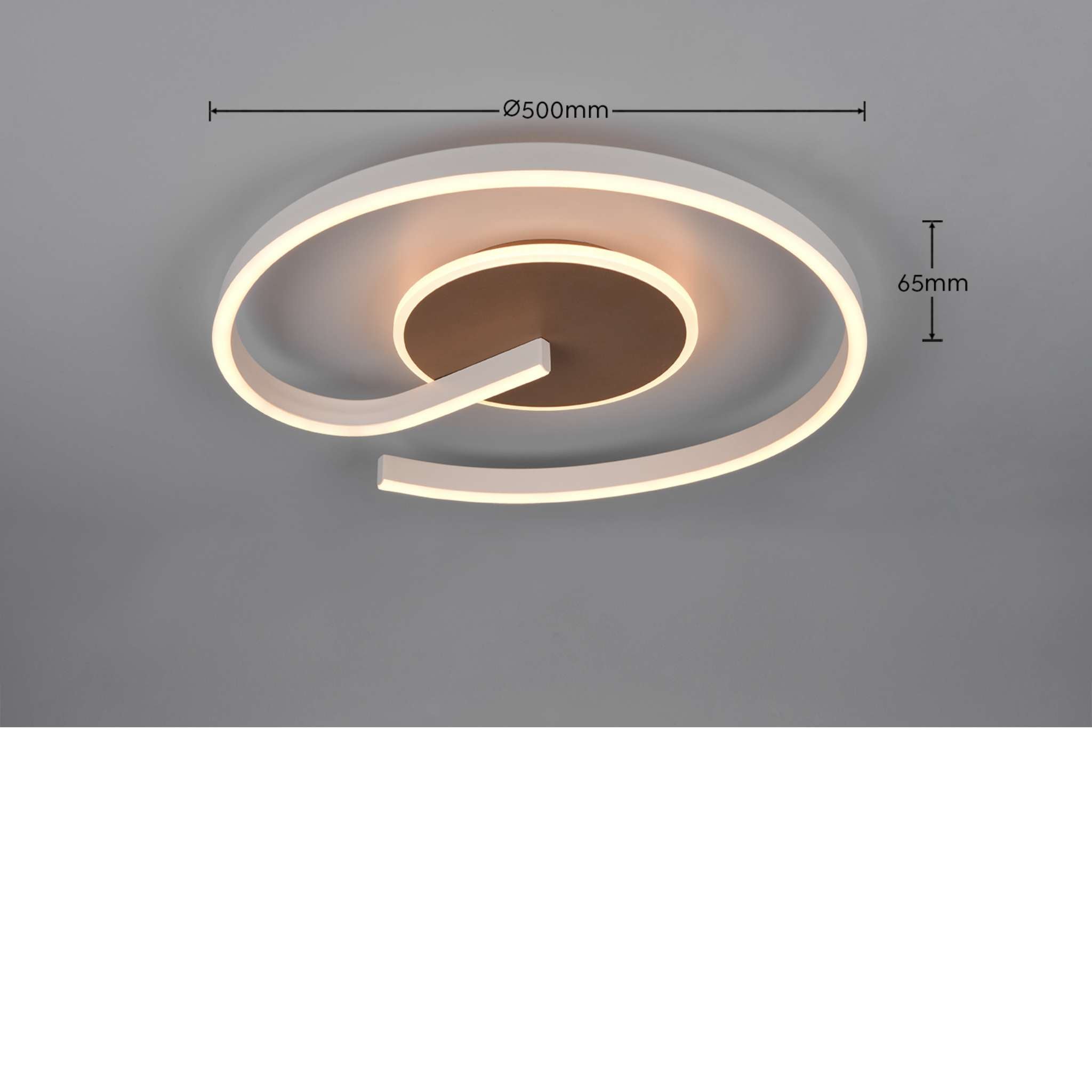 TRIO Calle LED Ceiling light - coffee