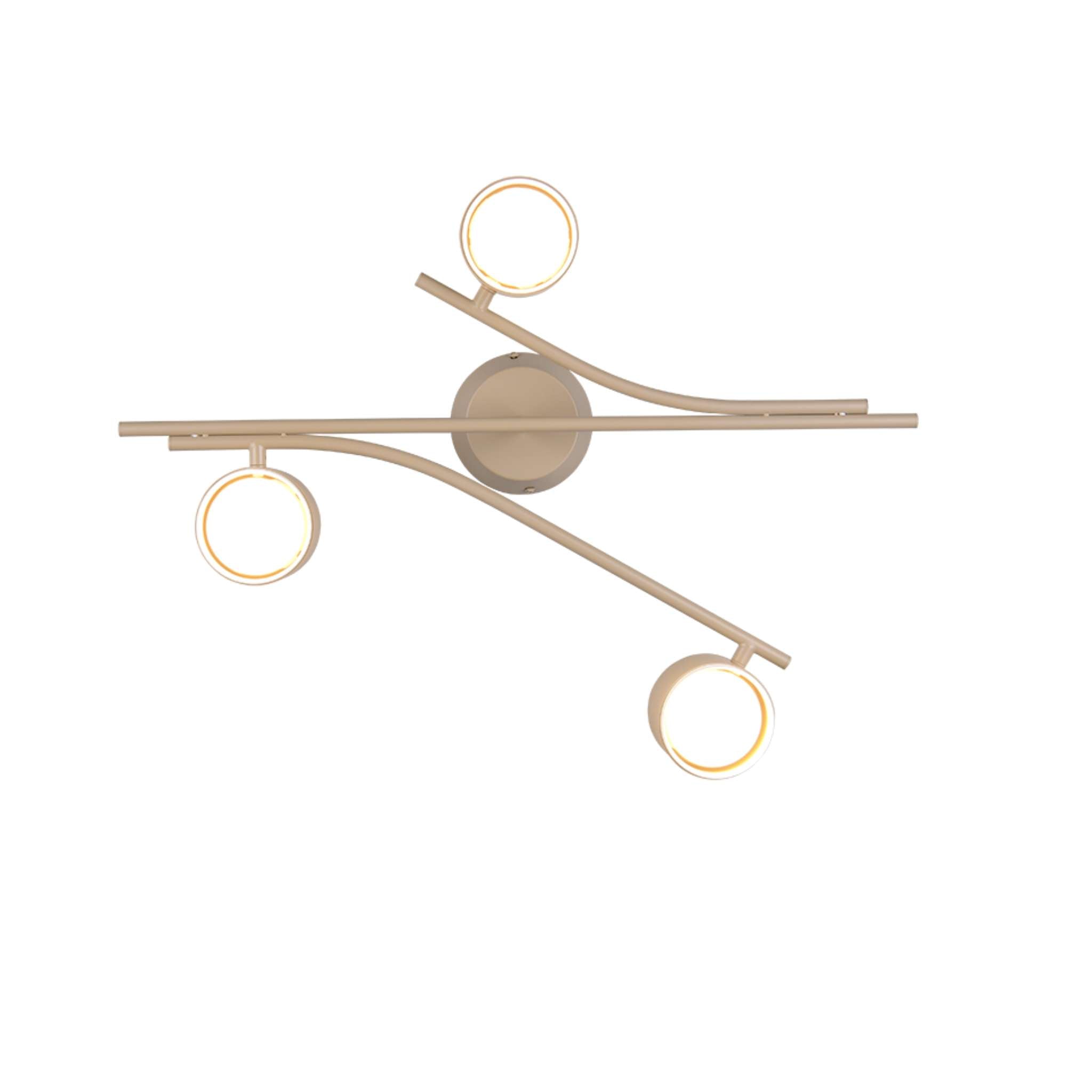 TRIO Coda Ceiling light 3-piece GX53 - warm beige