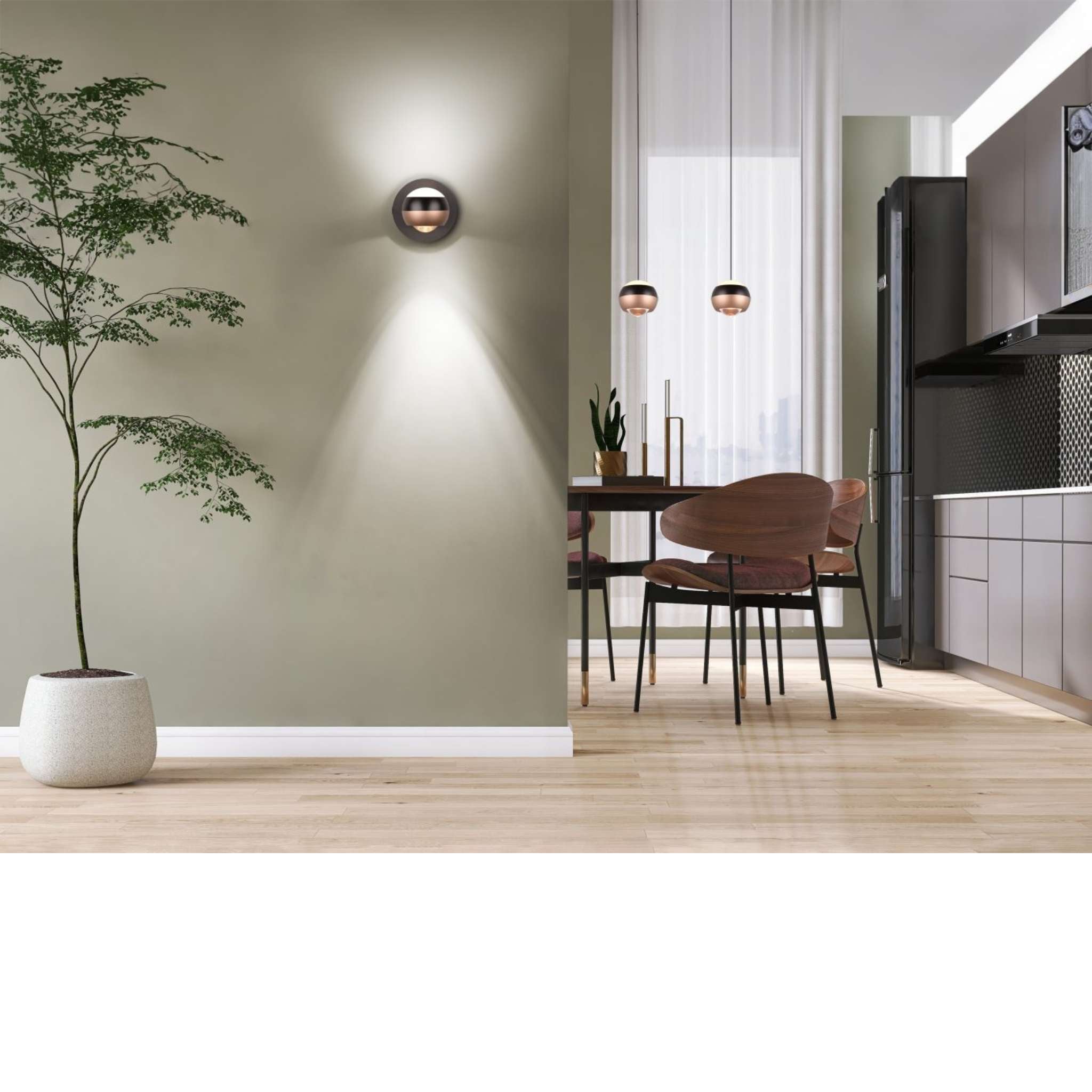TRIO Orbit LED Wall light - matte black