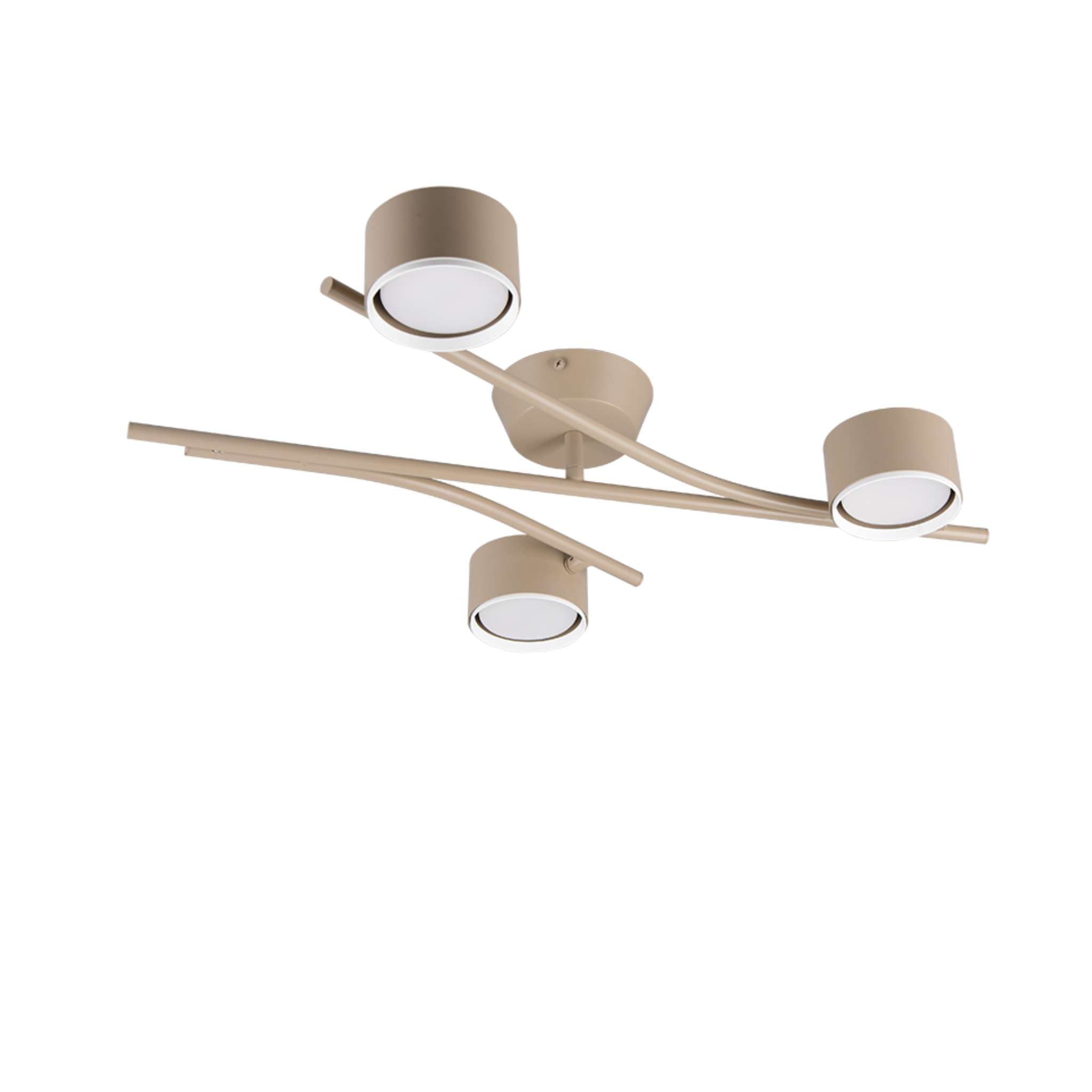 TRIO Coda Ceiling light 3-piece GX53 - warm beige