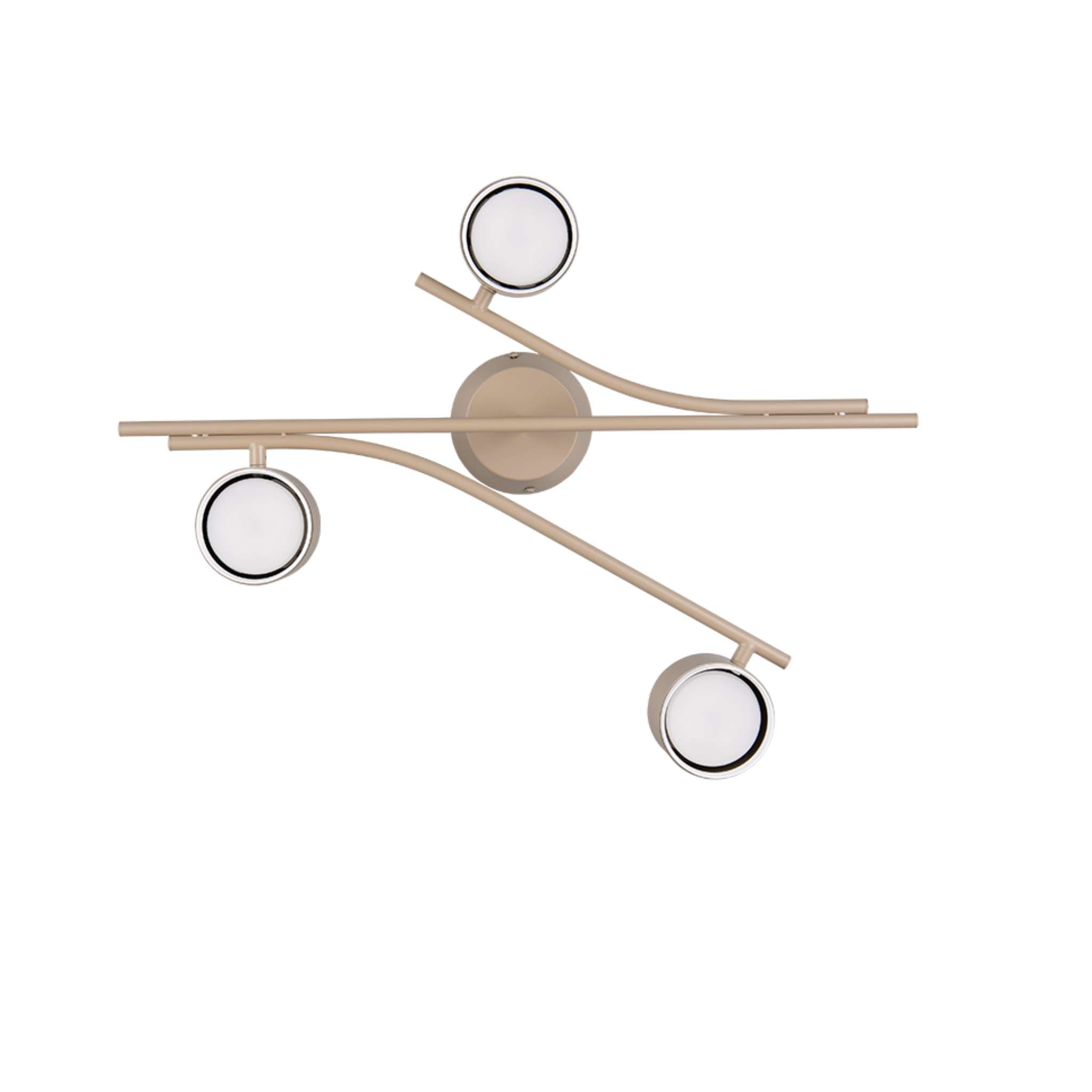 TRIO Coda Ceiling light 3-piece GX53 - warm beige