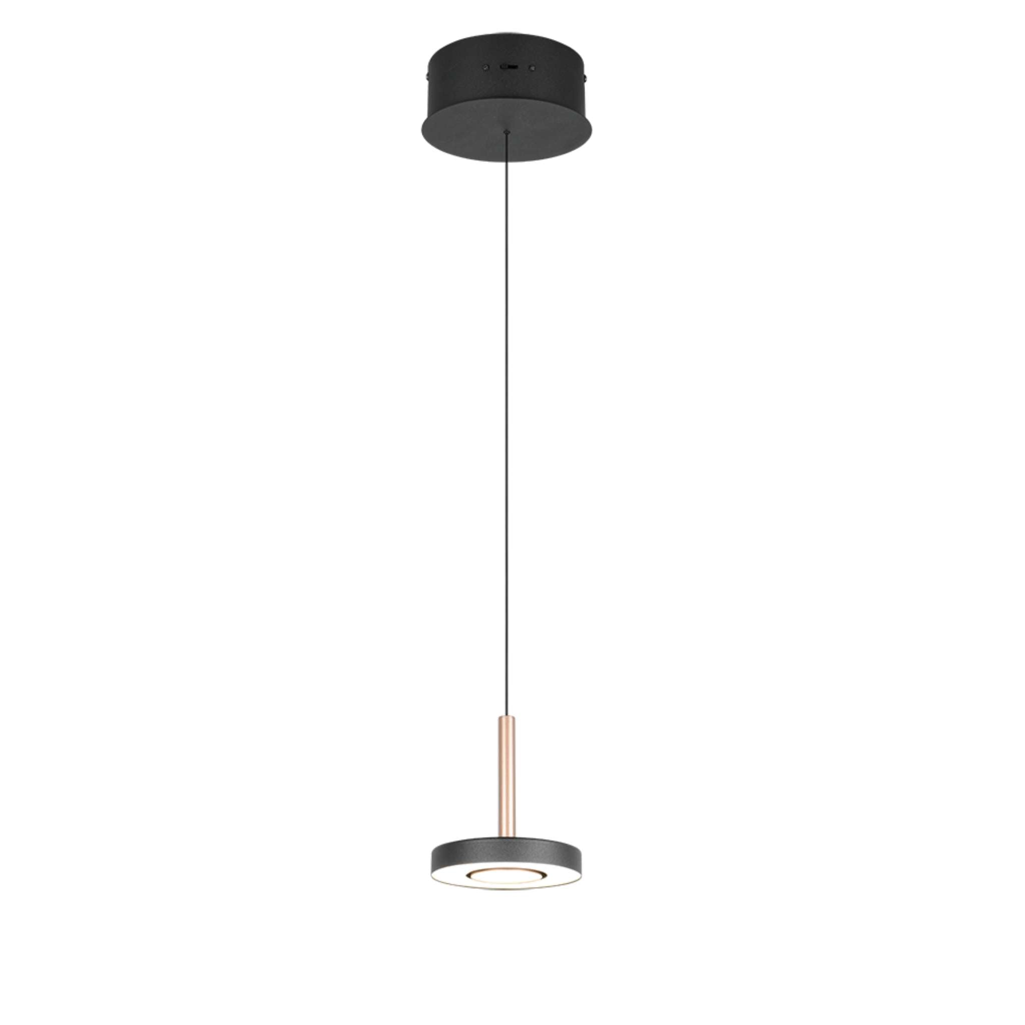 TRIO Guano LED Pendant light 1-piece - coffee/matte black