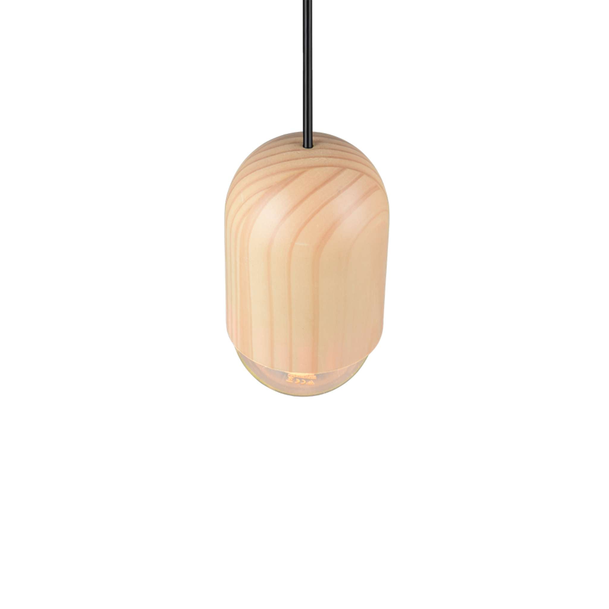 TRIO Nara Pendant light E27 - wood