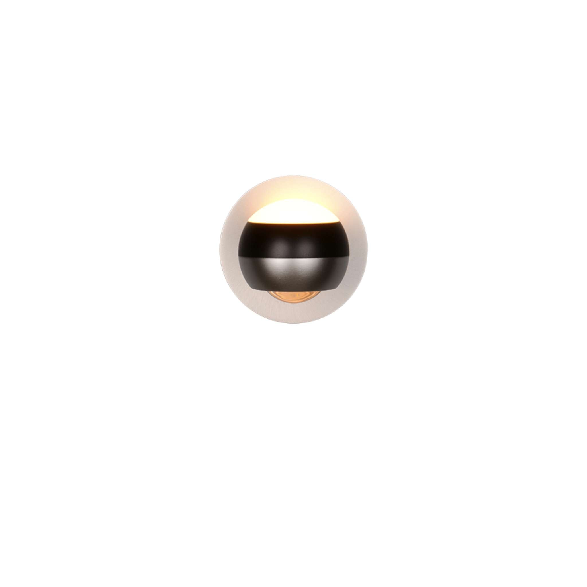 TRIO Orbit LED Wall light - brushed steel/matte black