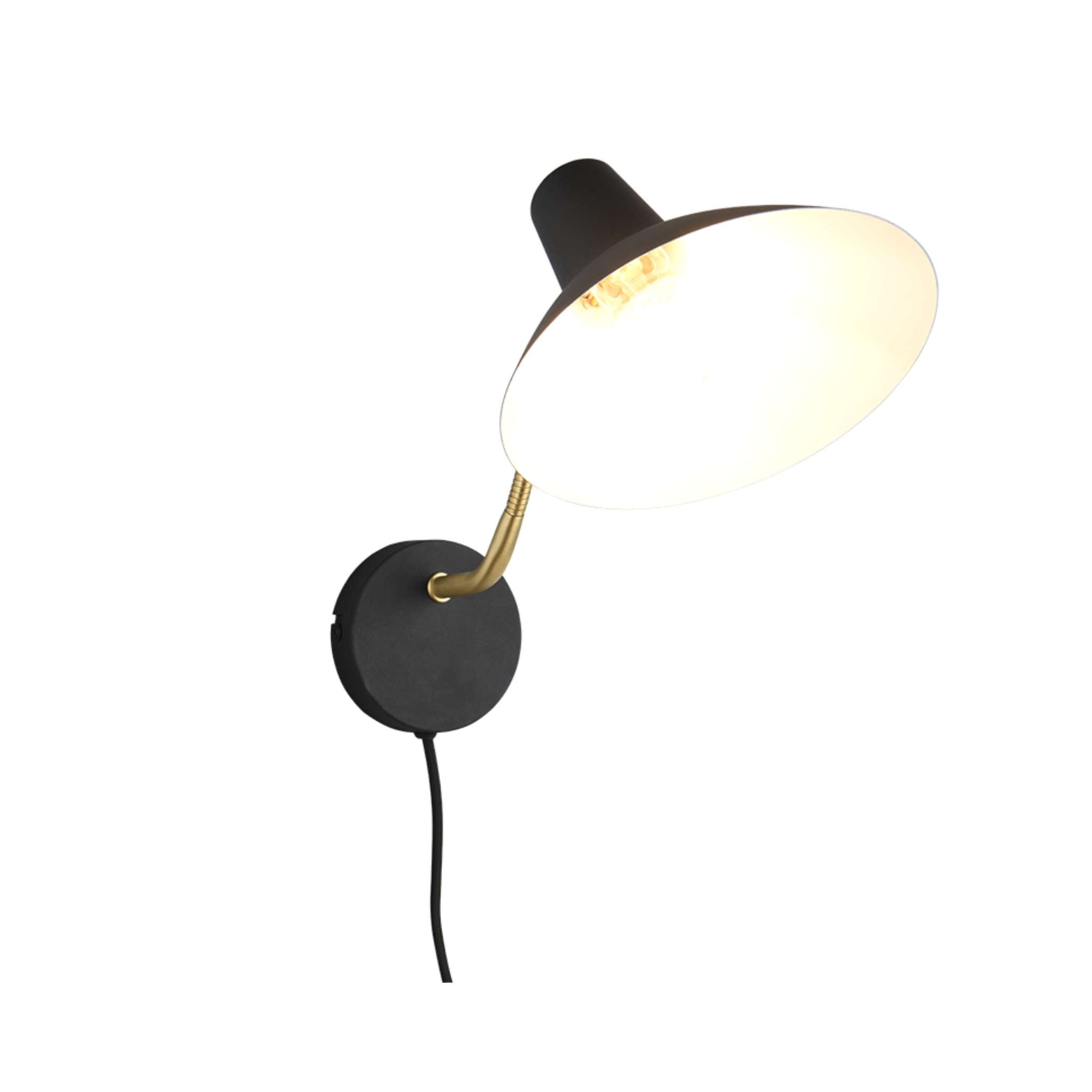 TRIO Traveller Wall light E27 - black/gold