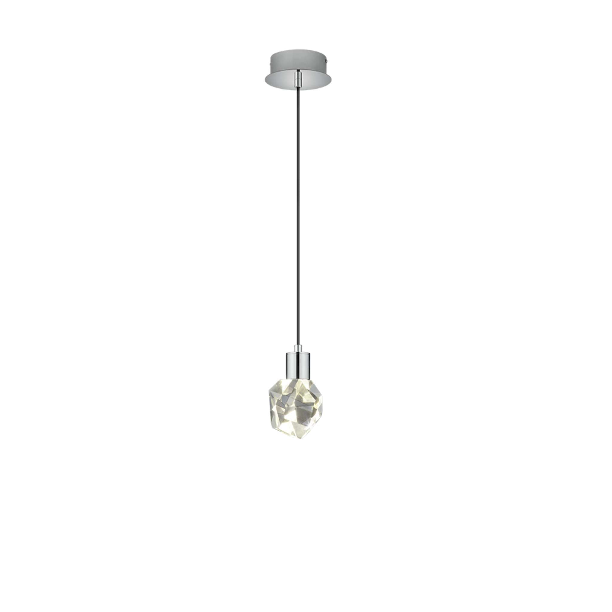 TRIO Verano LED Pendant light 1-piece - clear