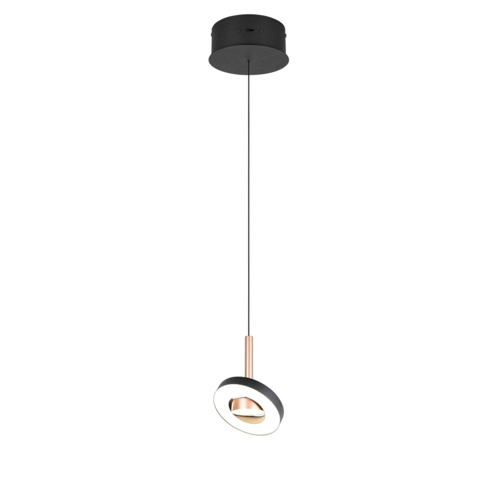 TRIO Guano LED Pendant light 1-piece - coffee/matte black