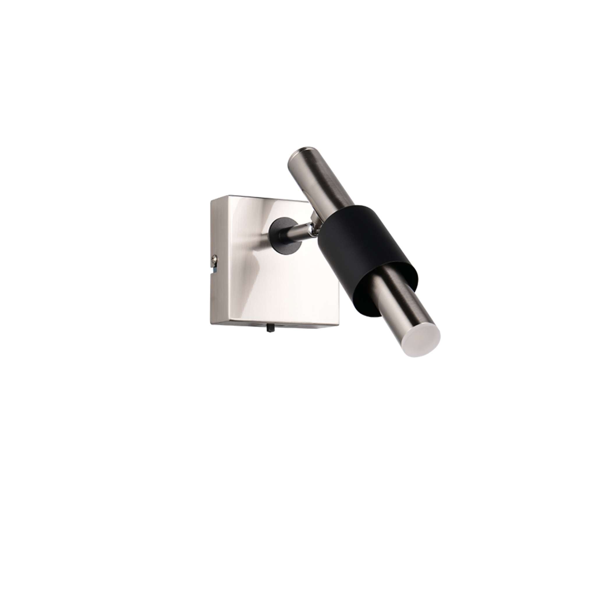 TRIO Ikaris LED spotlight 1-piece - brushed steel/matte black