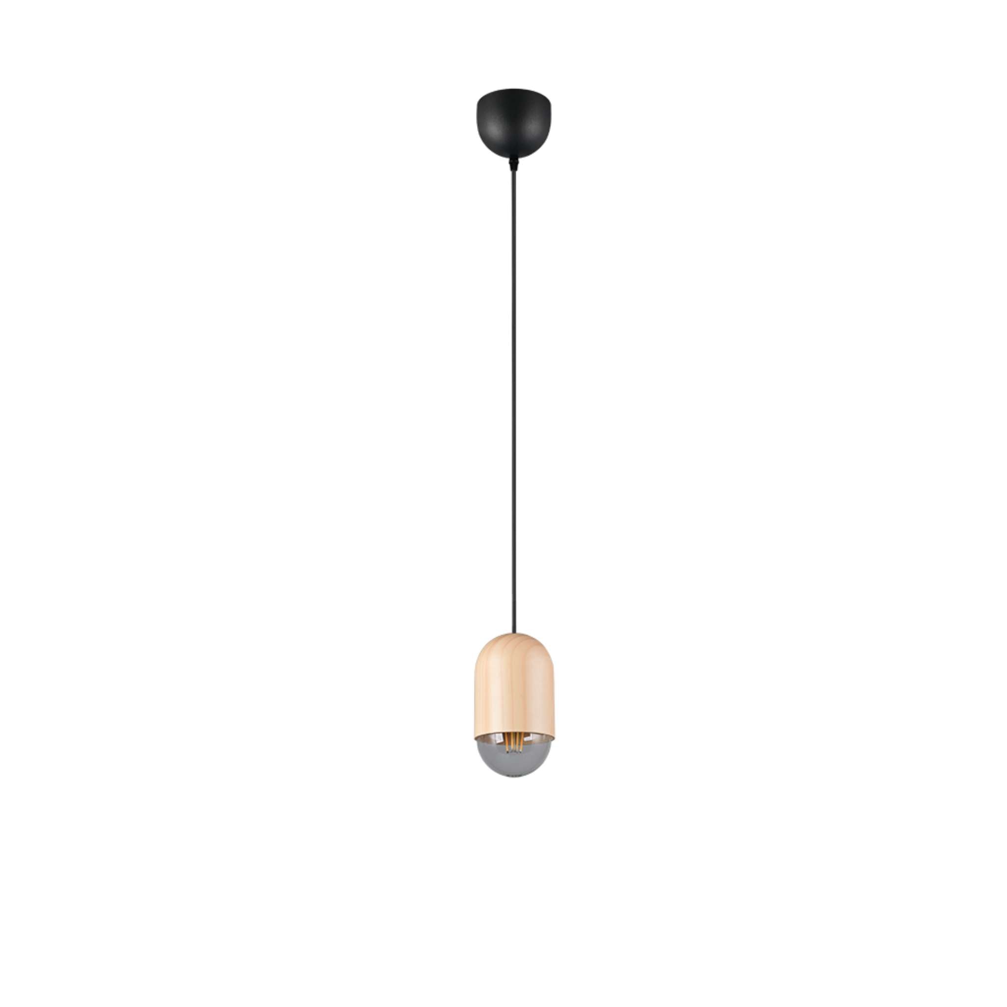 TRIO Nara Pendant light E27 - wood