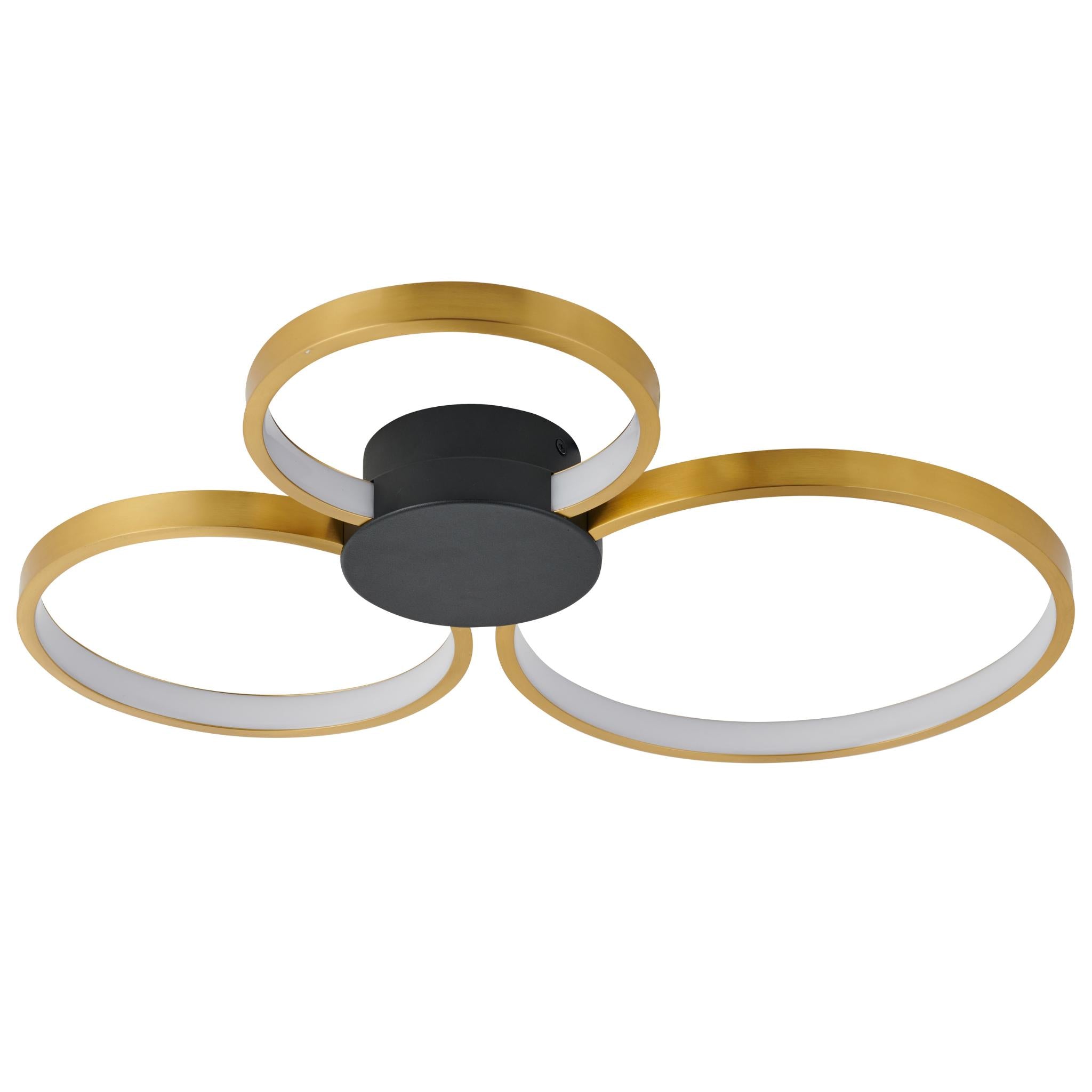 Condida - 641103-30 - LED ceiling light - sand black/brass