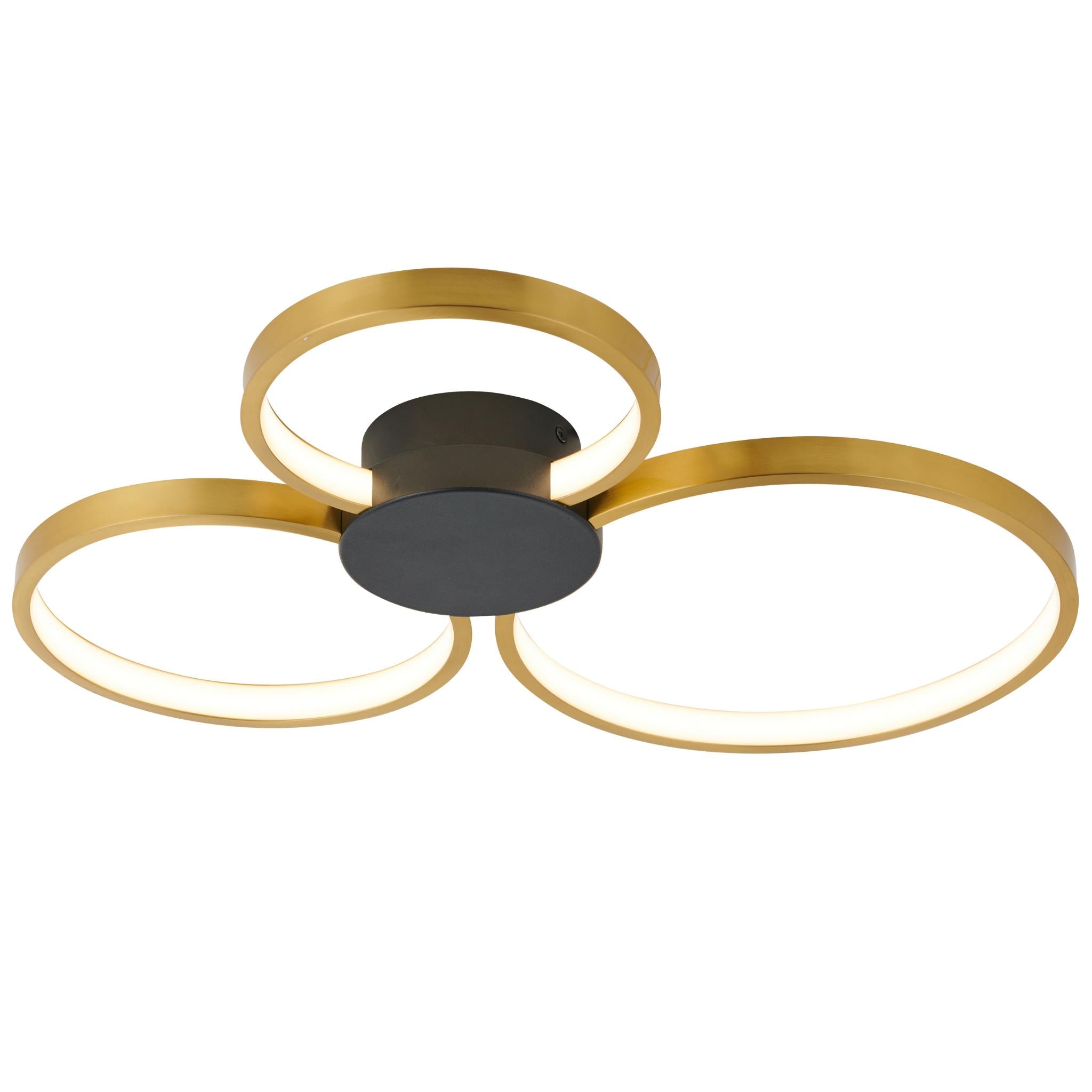 Condida - 641103-30 - LED ceiling light - sand black/brass