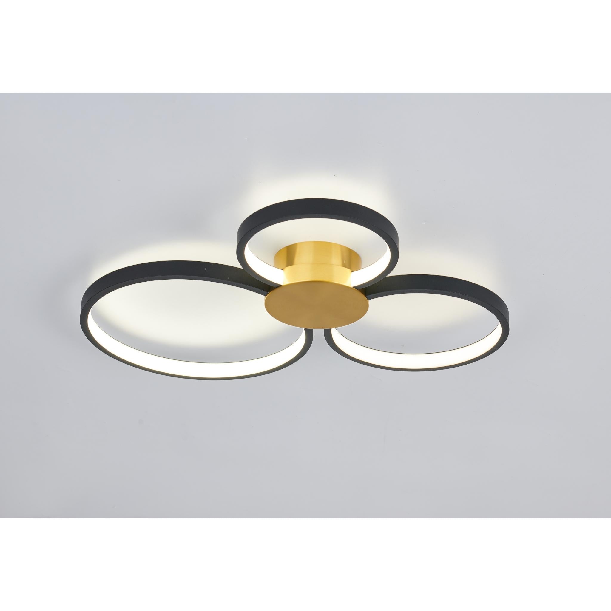 Condida - 641103-32 - LED ceiling light - brass/sand black