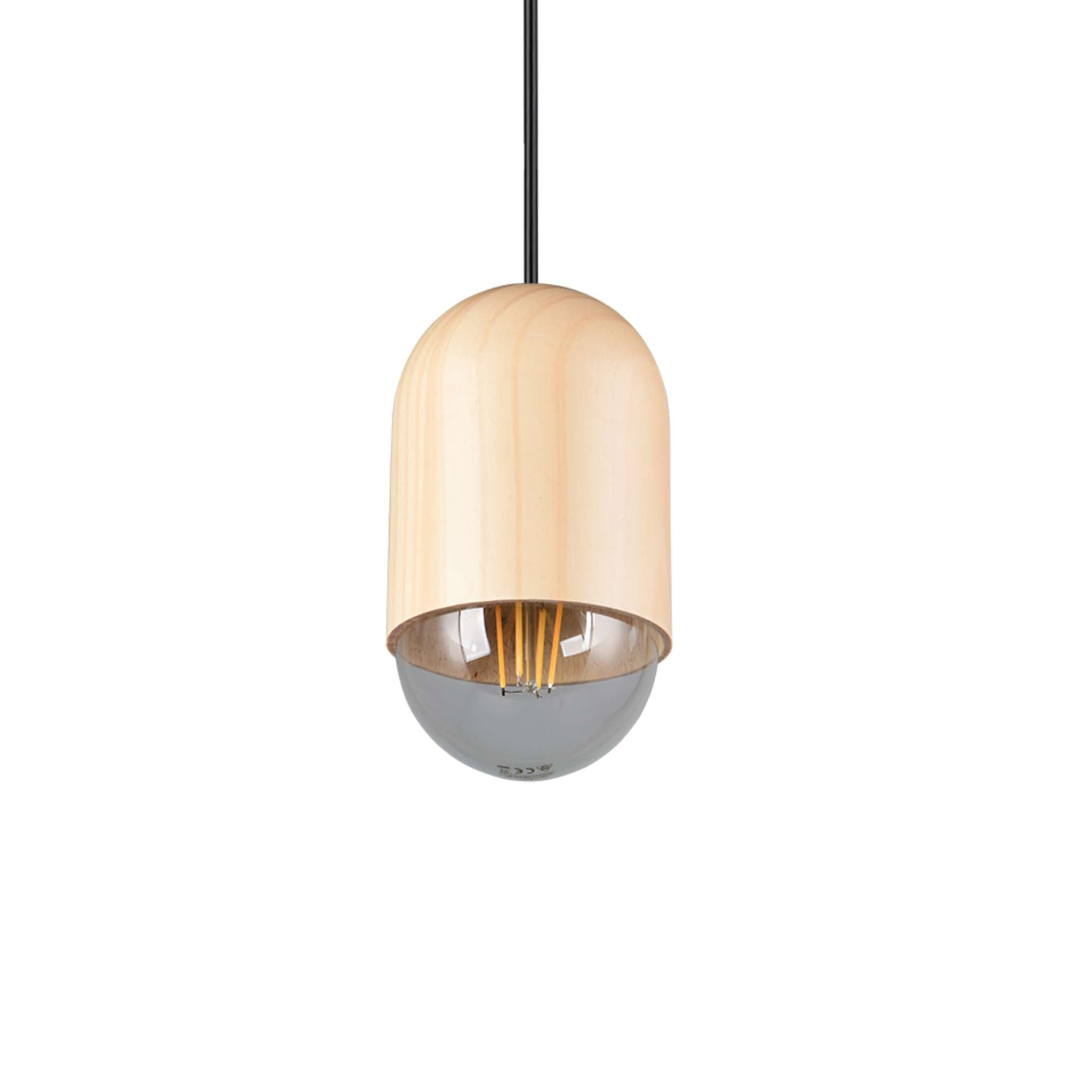 TRIO Nara Pendant light E27 - wood