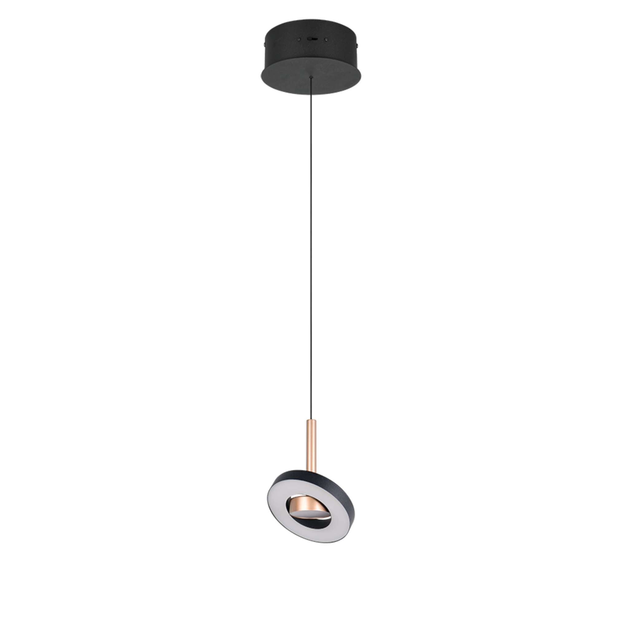 TRIO Guano LED Pendant light 1-piece - coffee/matte black