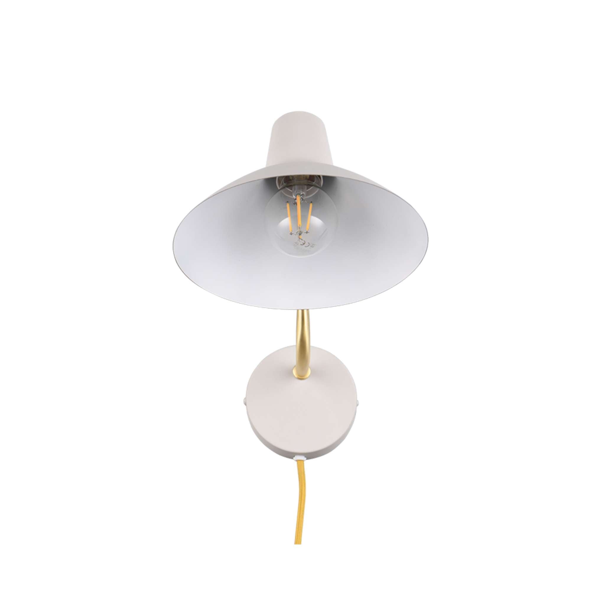 TRIO Traveller Wall light E27 - warm gray/gold