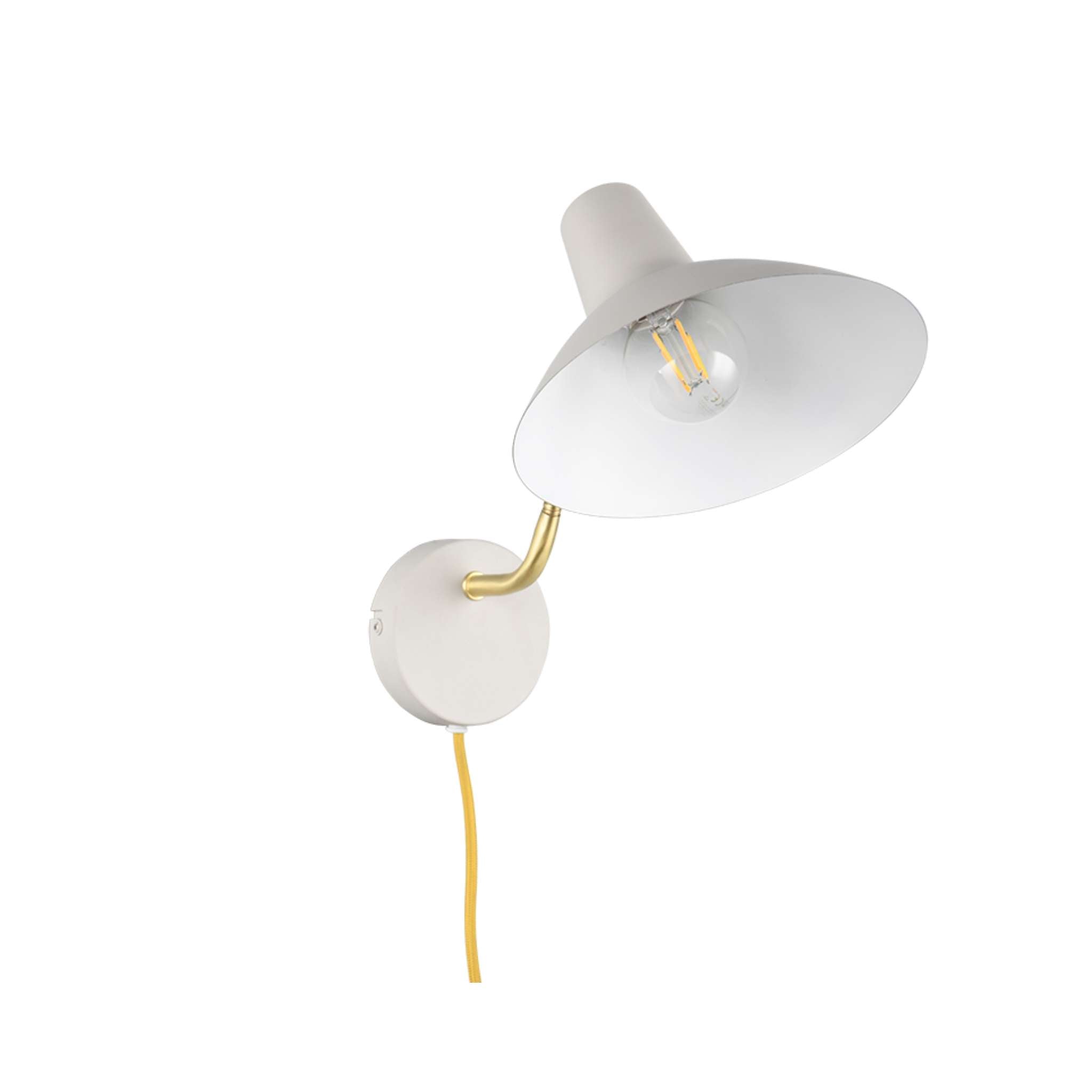 TRIO Traveller Wall light E27 - warm gray/gold