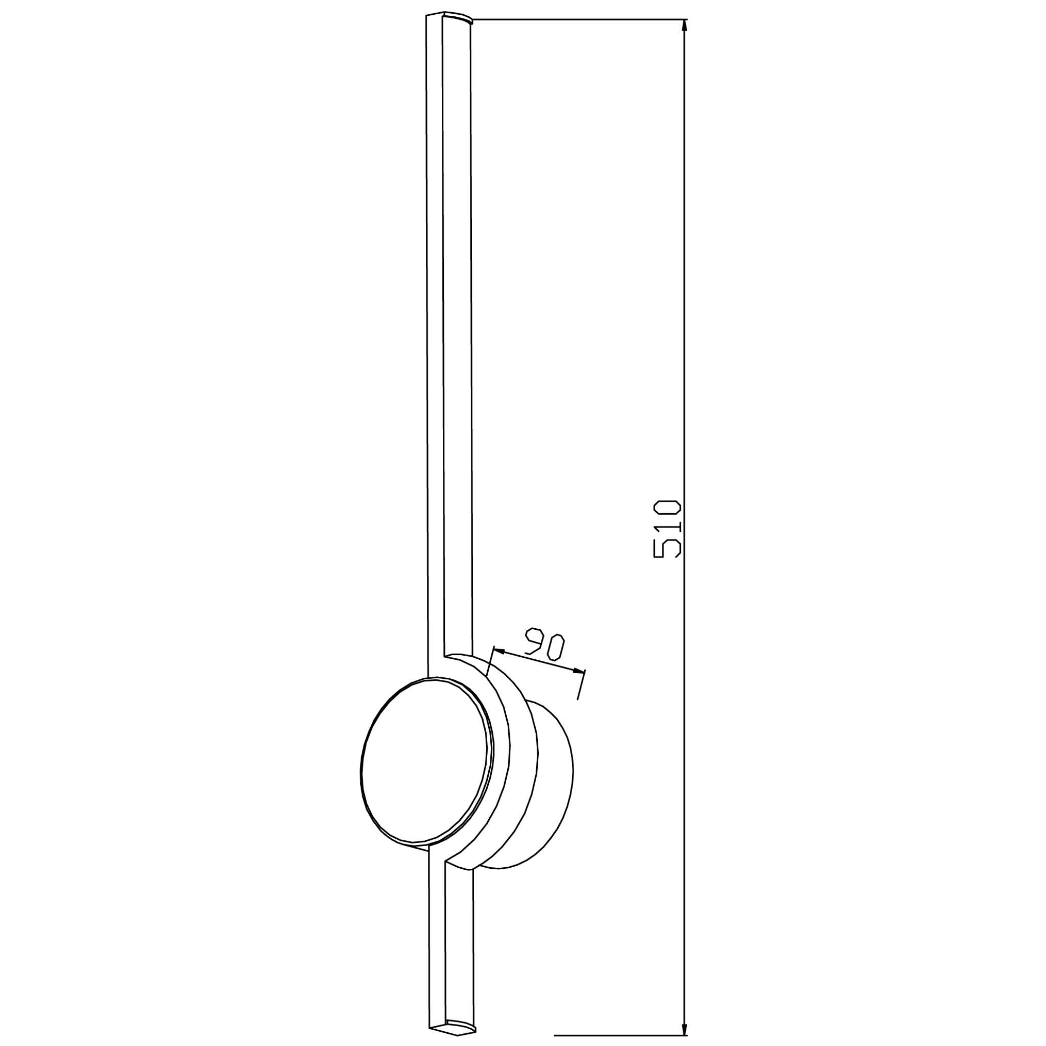 Alamiya 236021-01 - Wall lamp 51cm - Sand white