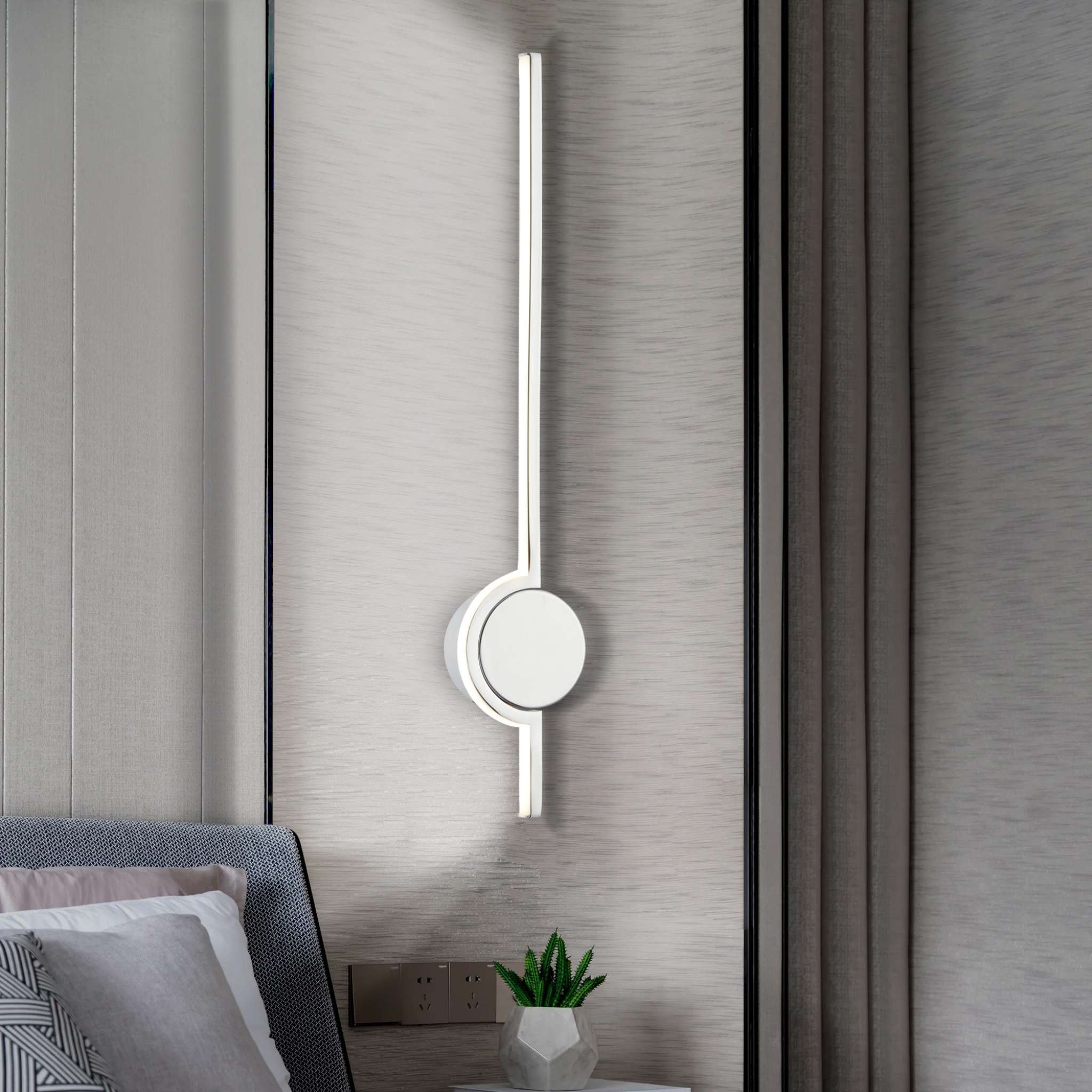 Alamiya 236021-01 - Wall lamp 51cm - Sand white