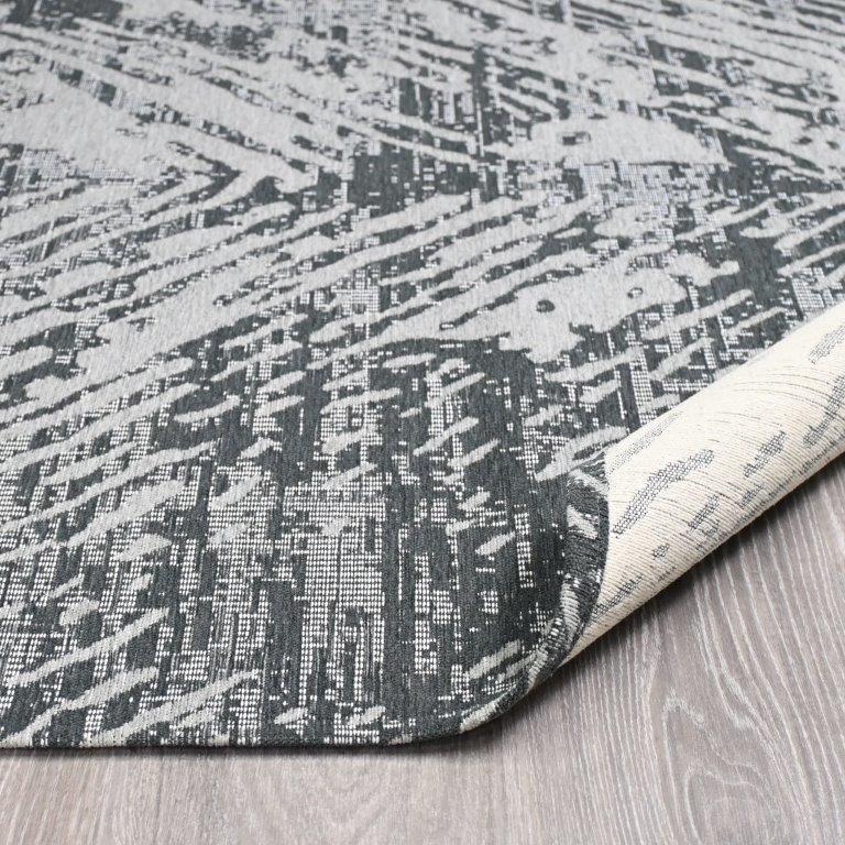 Alexa sileäksi kudottu matto - harmaa.