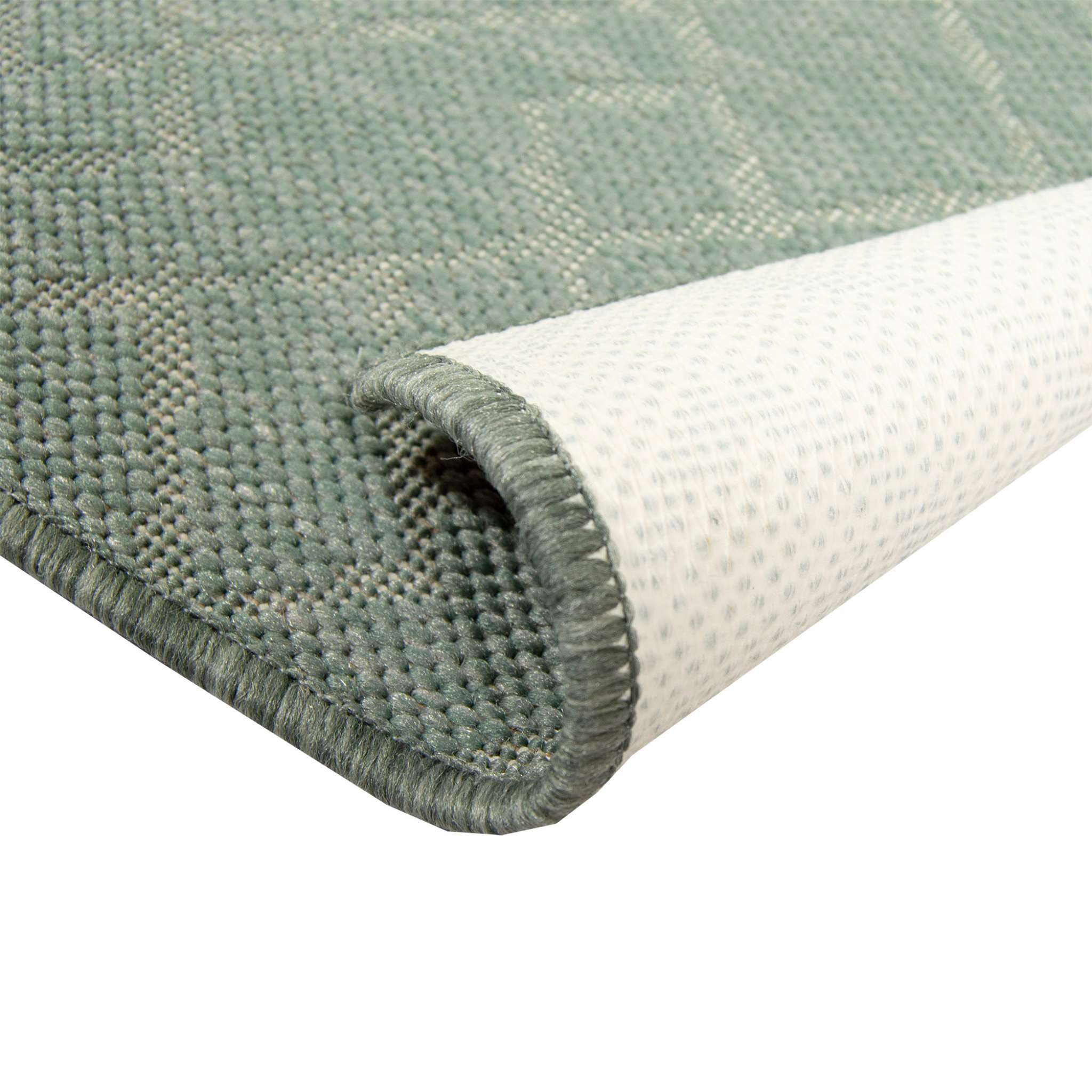 Alta rubber backed Rug - green