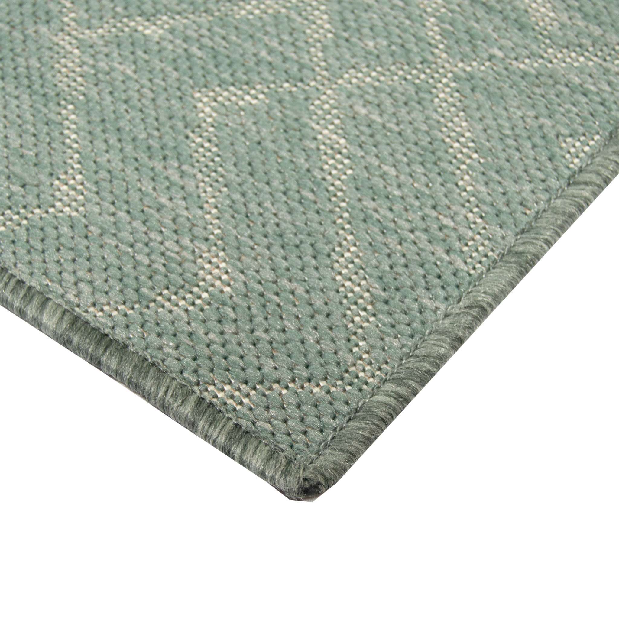 Alta rubber backed Rug - green