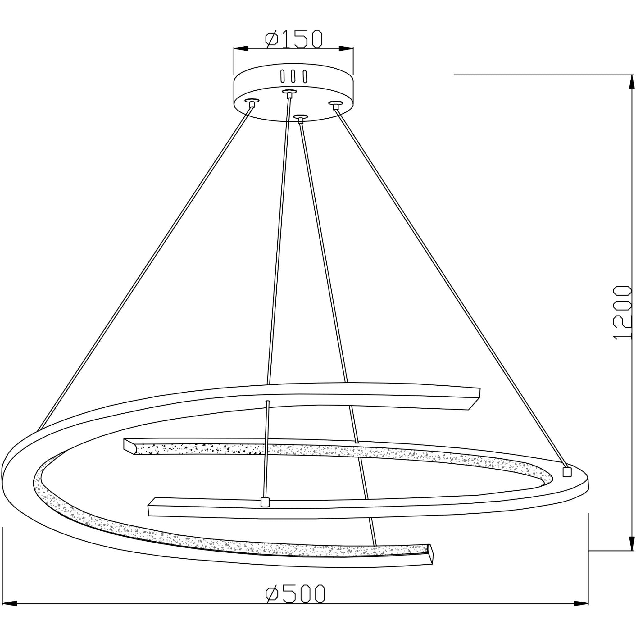 Anchorage 337301-32 - Pendant lamp - Shiny gold