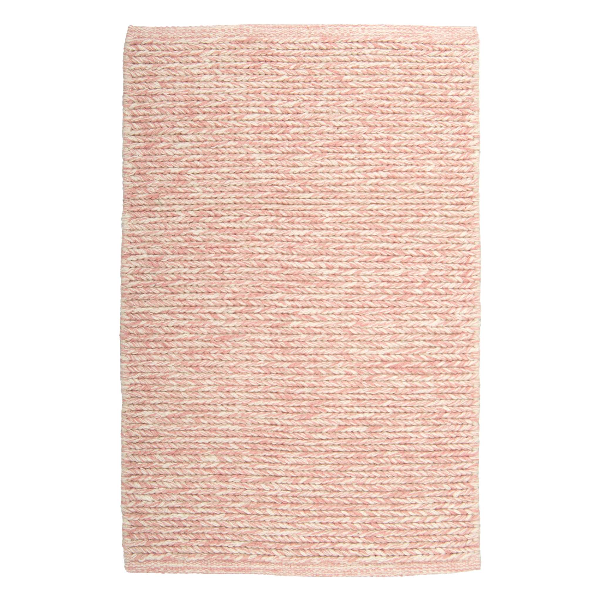 Anna Wool rug - light pink