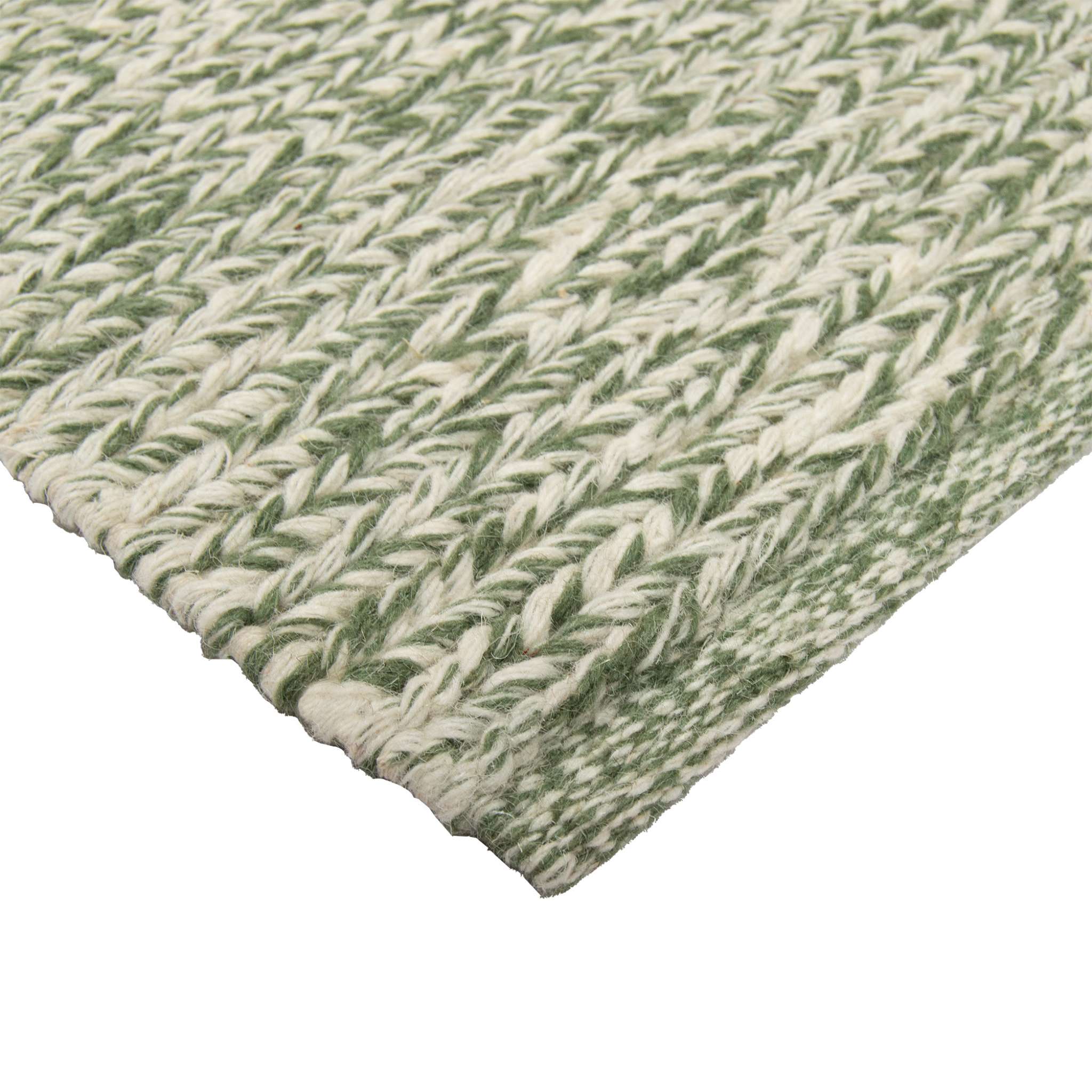 Anna Wool rug - green