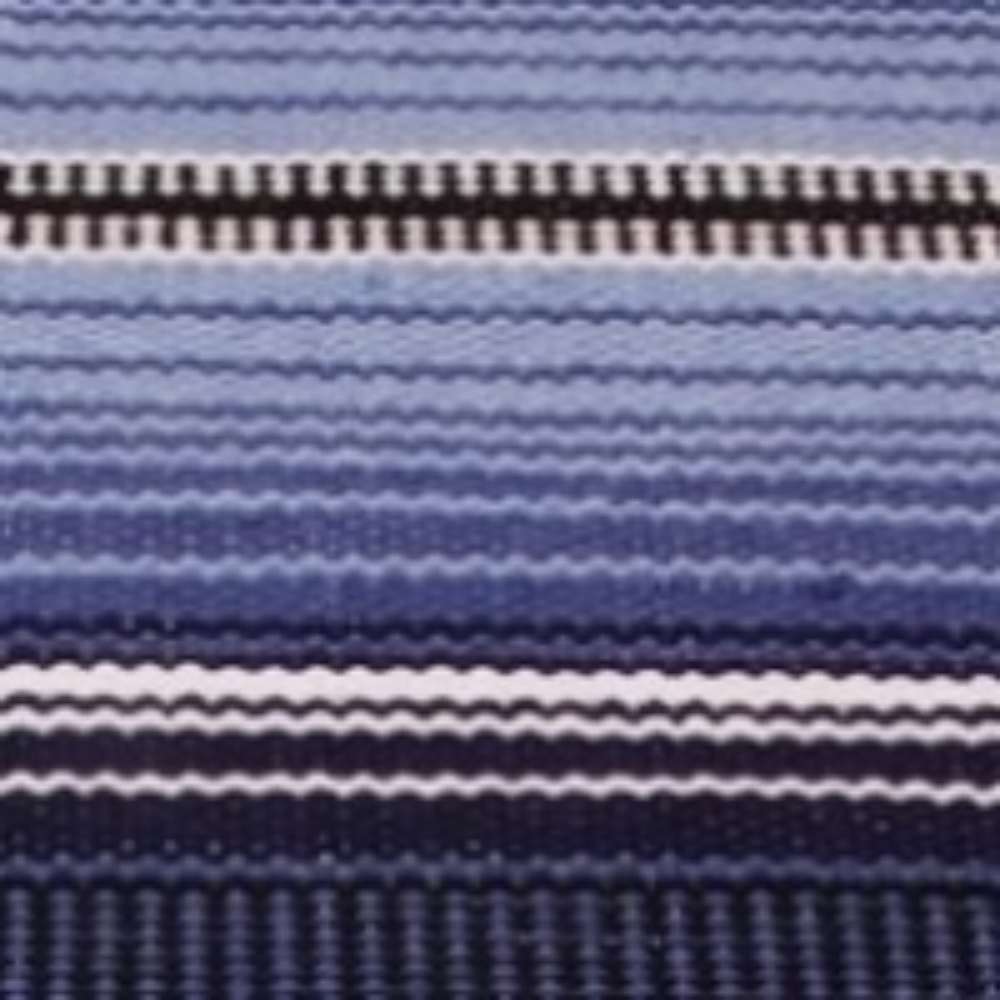 BERTA Cotton rug Roll - blue