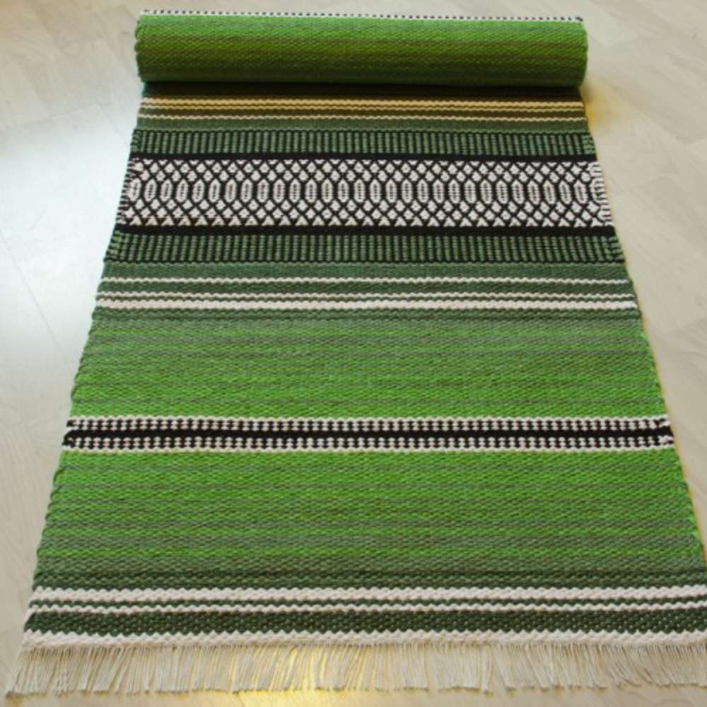 BERTA Cotton rug Roll - green