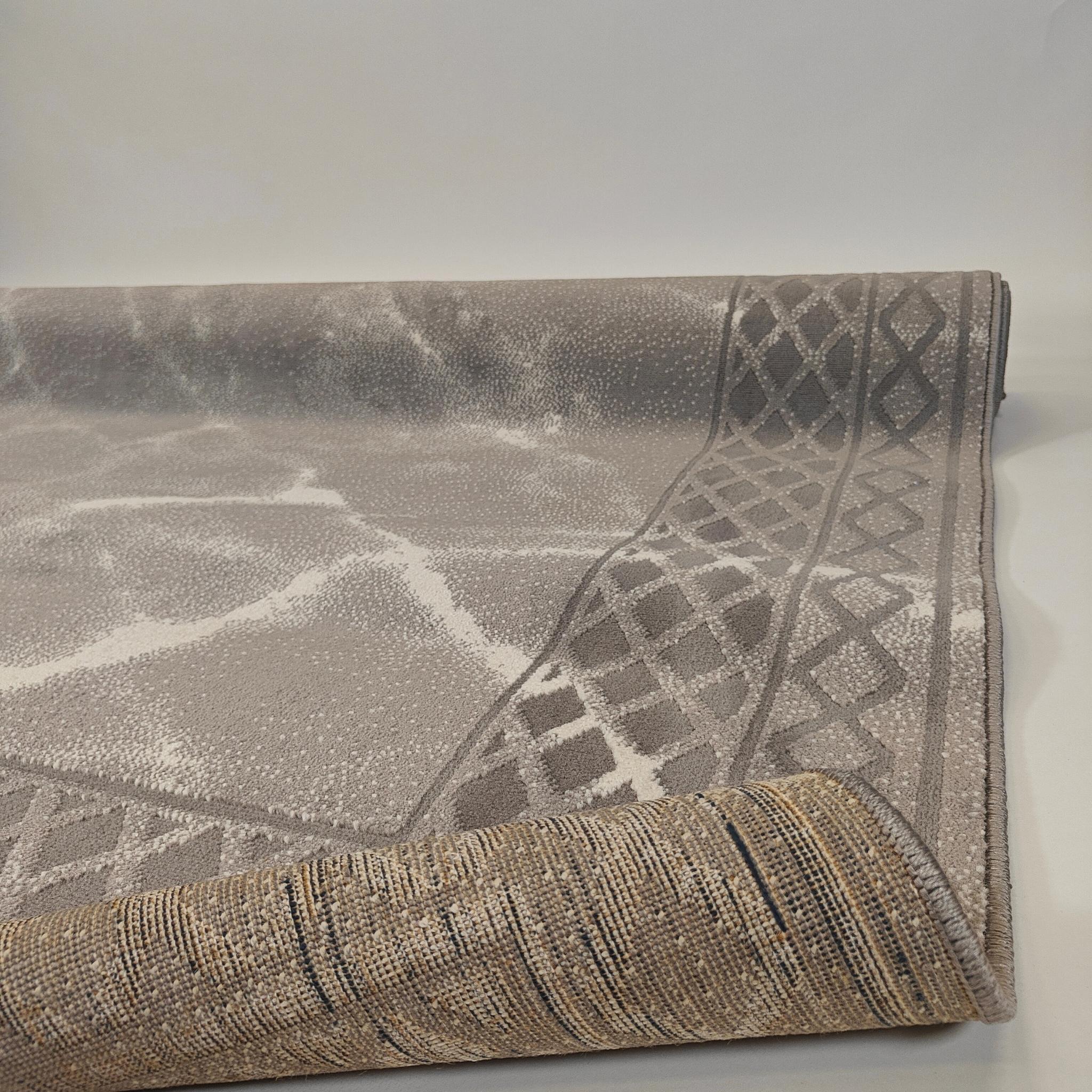 BRULI szary low pile Rug - gray