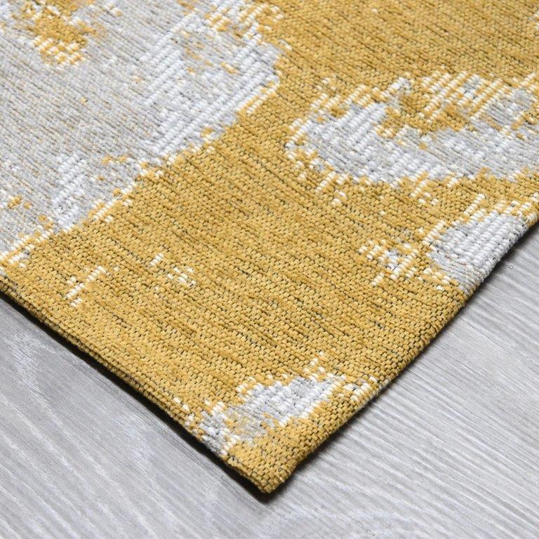 Carissa sileäksi kudottu matto - okra.