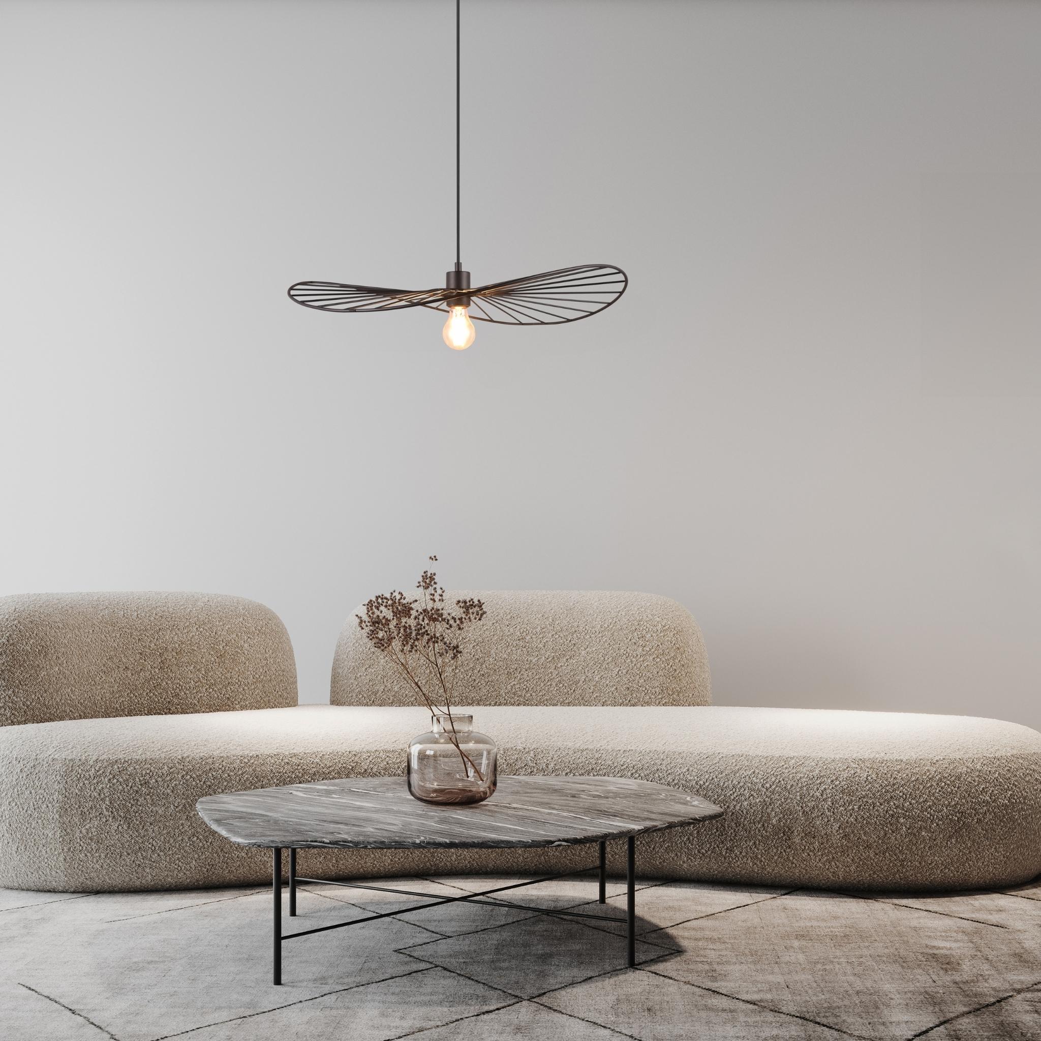 TRIO Chapeau pendant lamp - matte black