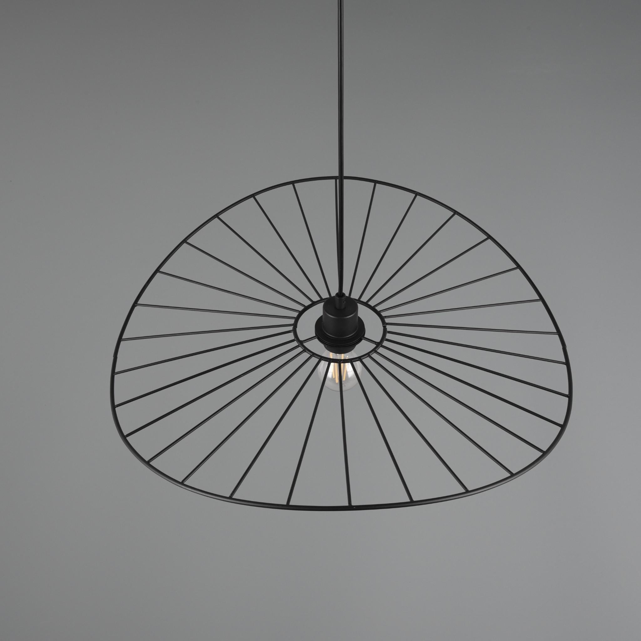 TRIO Chapeau pendant lamp - matte black