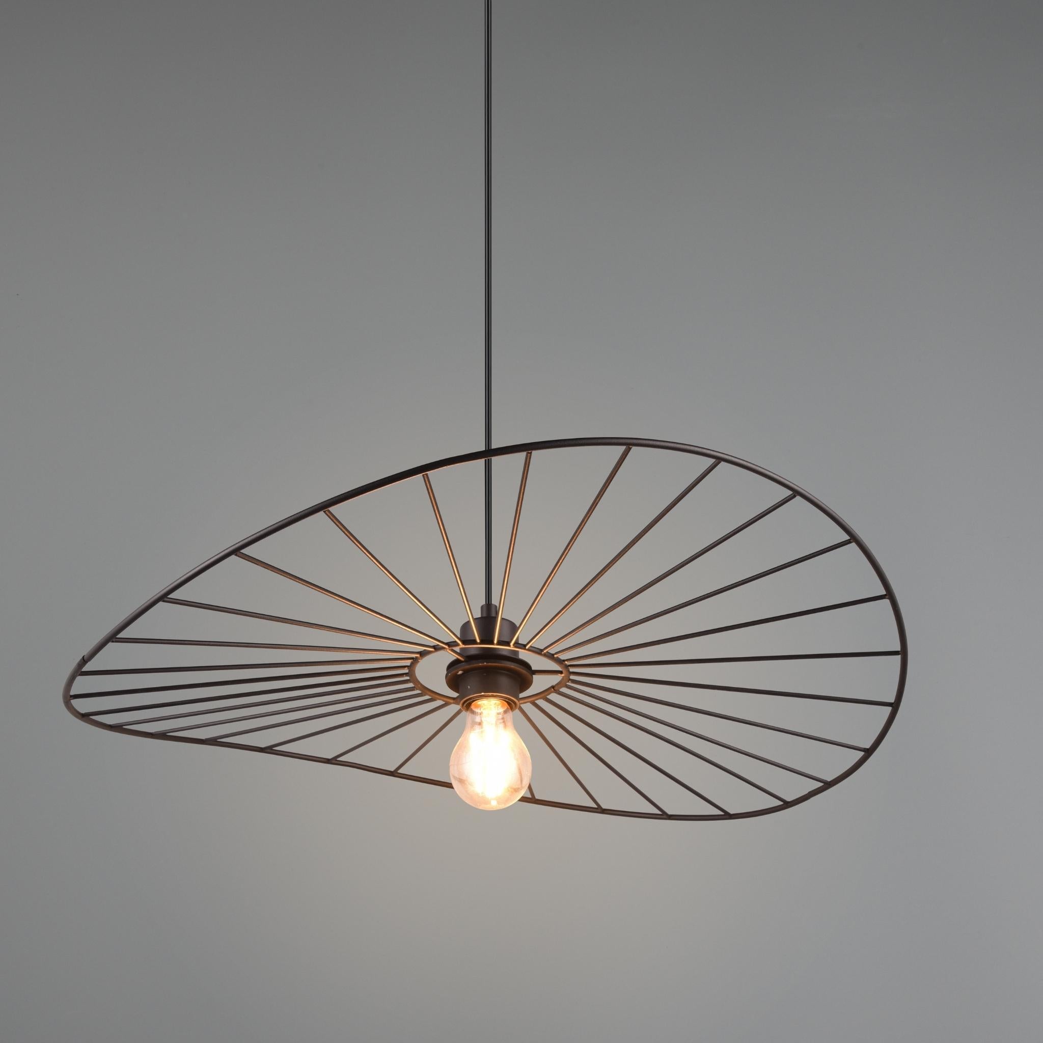 TRIO Chapeau pendant lamp - matte black