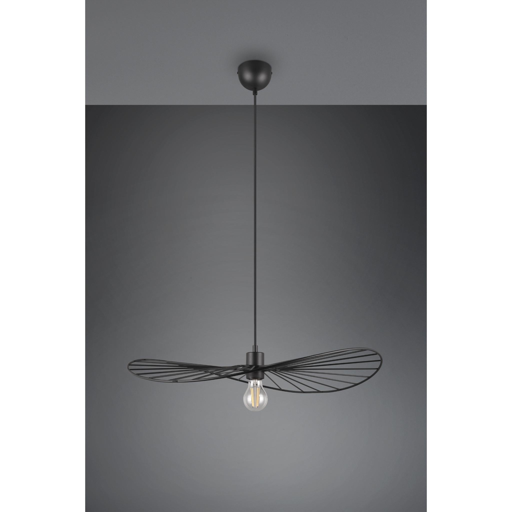 TRIO Chapeau pendant lamp - matte black