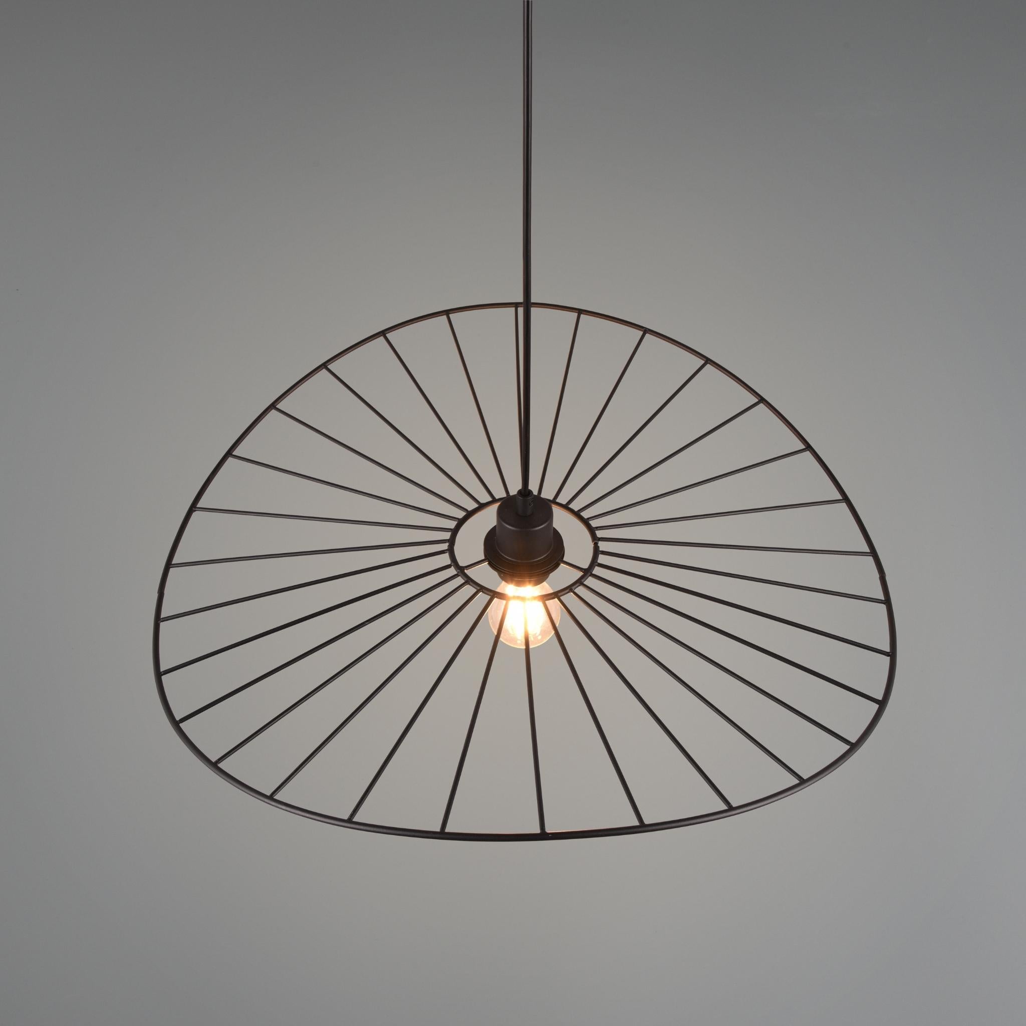 TRIO Chapeau pendant lamp - matte black