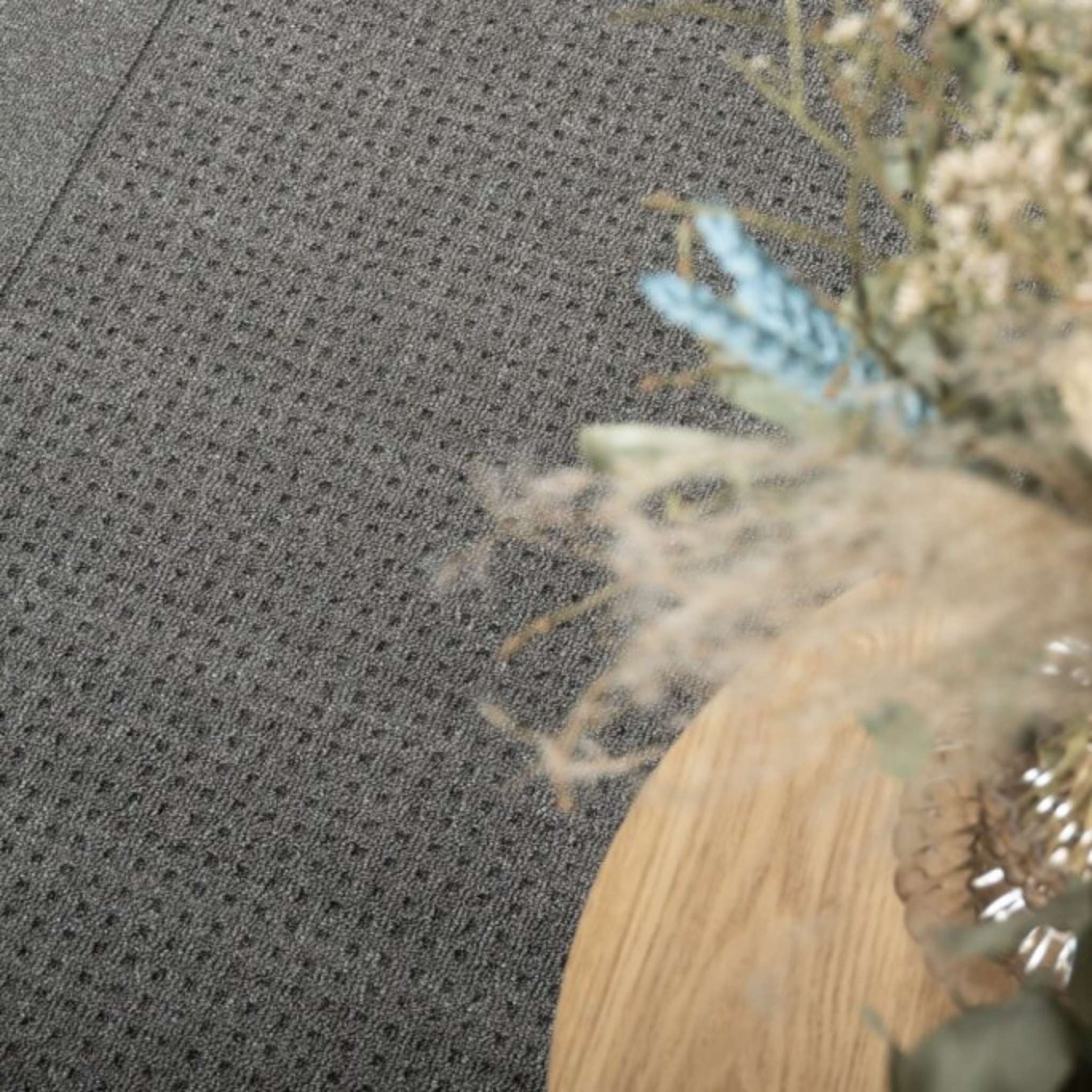 Fanni kumipohjainen matto - Harmaa