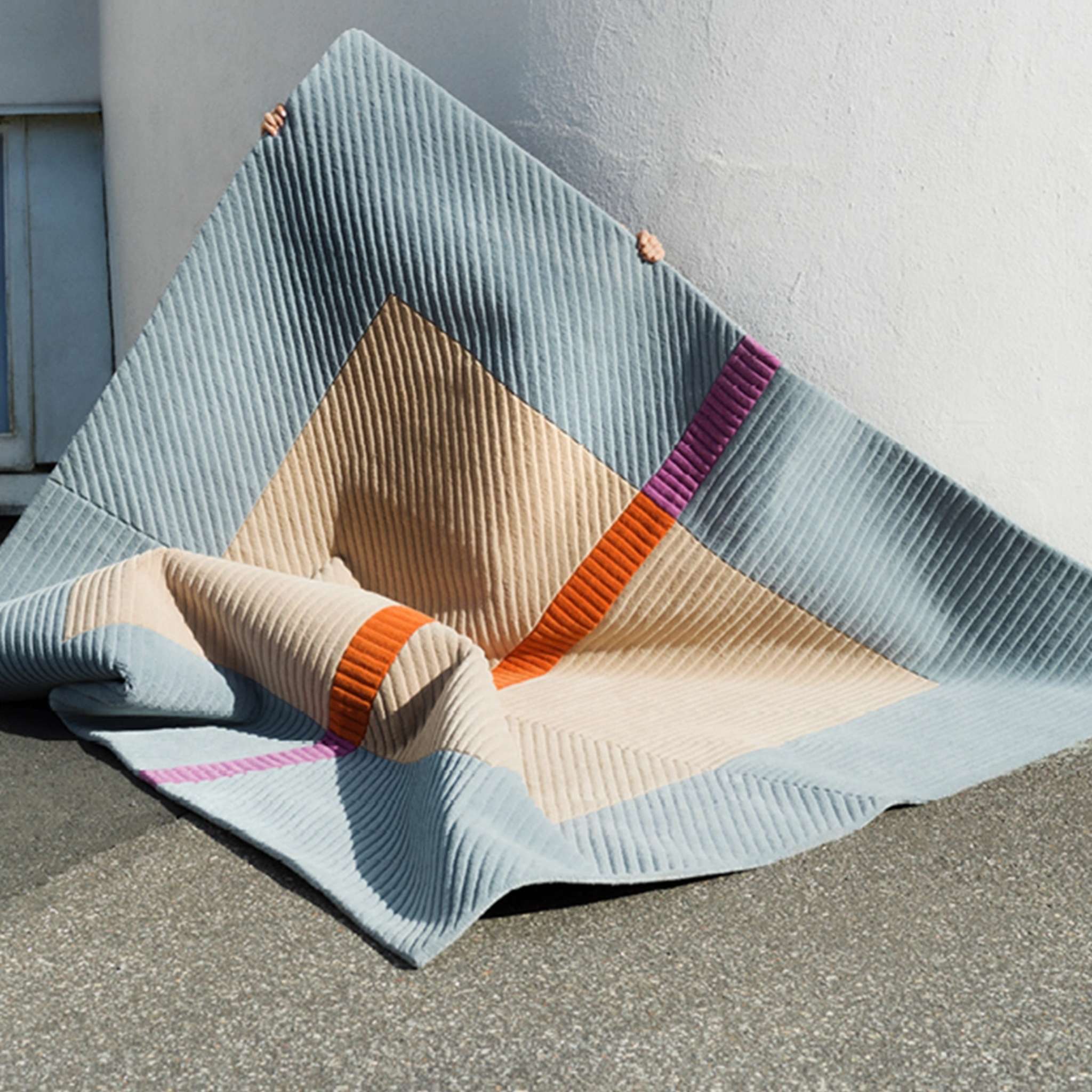 Finarte Akaatti Wool rug - Blue