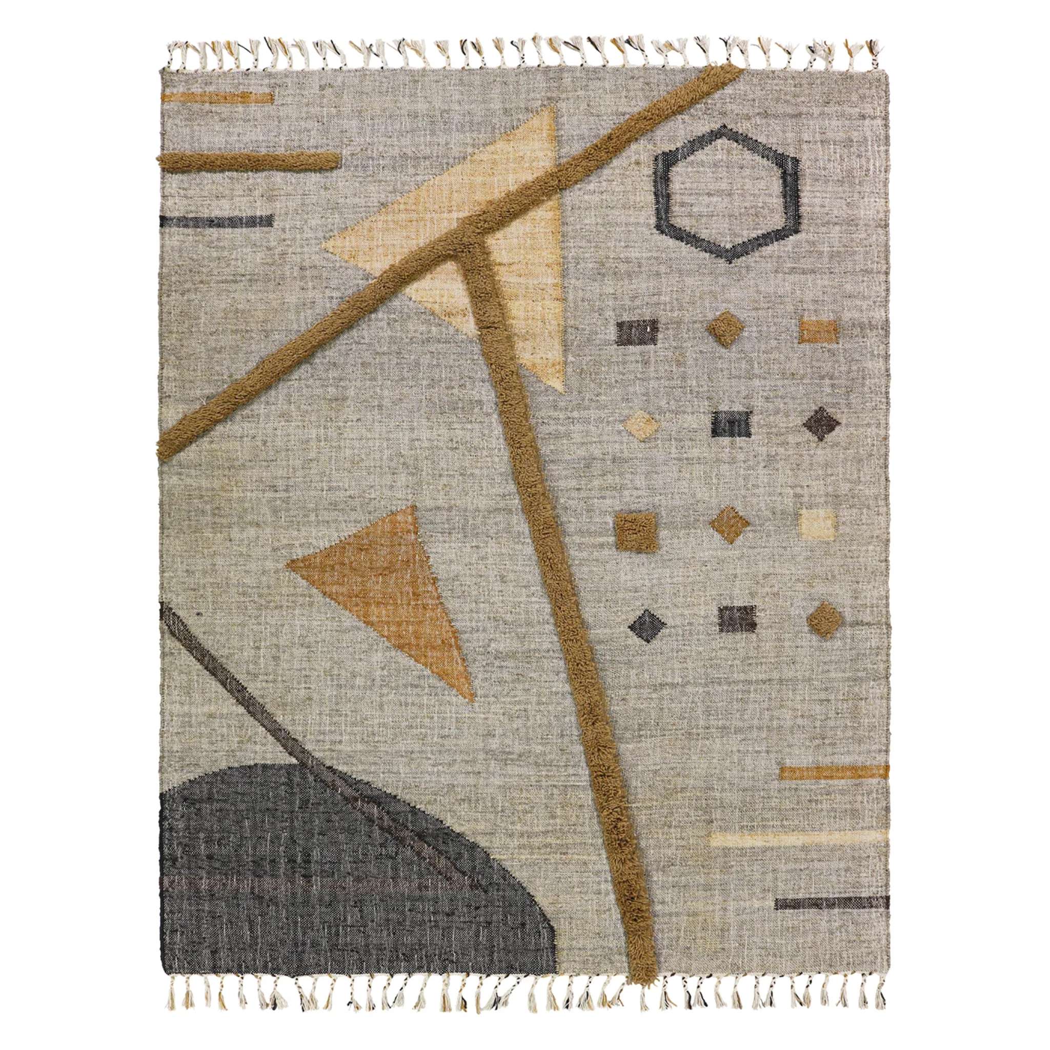 Finarte Helix jute rug - Gray
