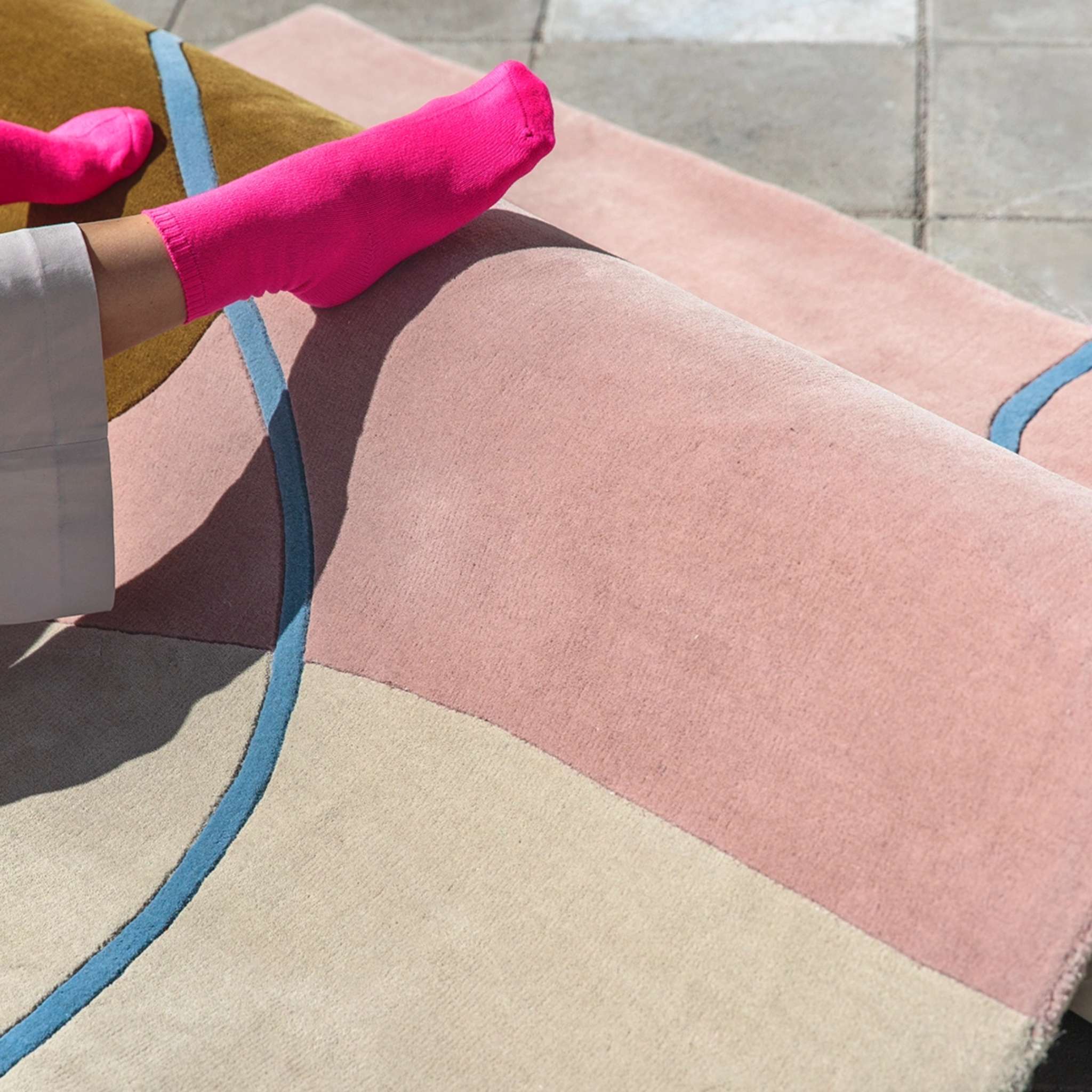 Finarte Ruukku Wool rug - Pink Beige