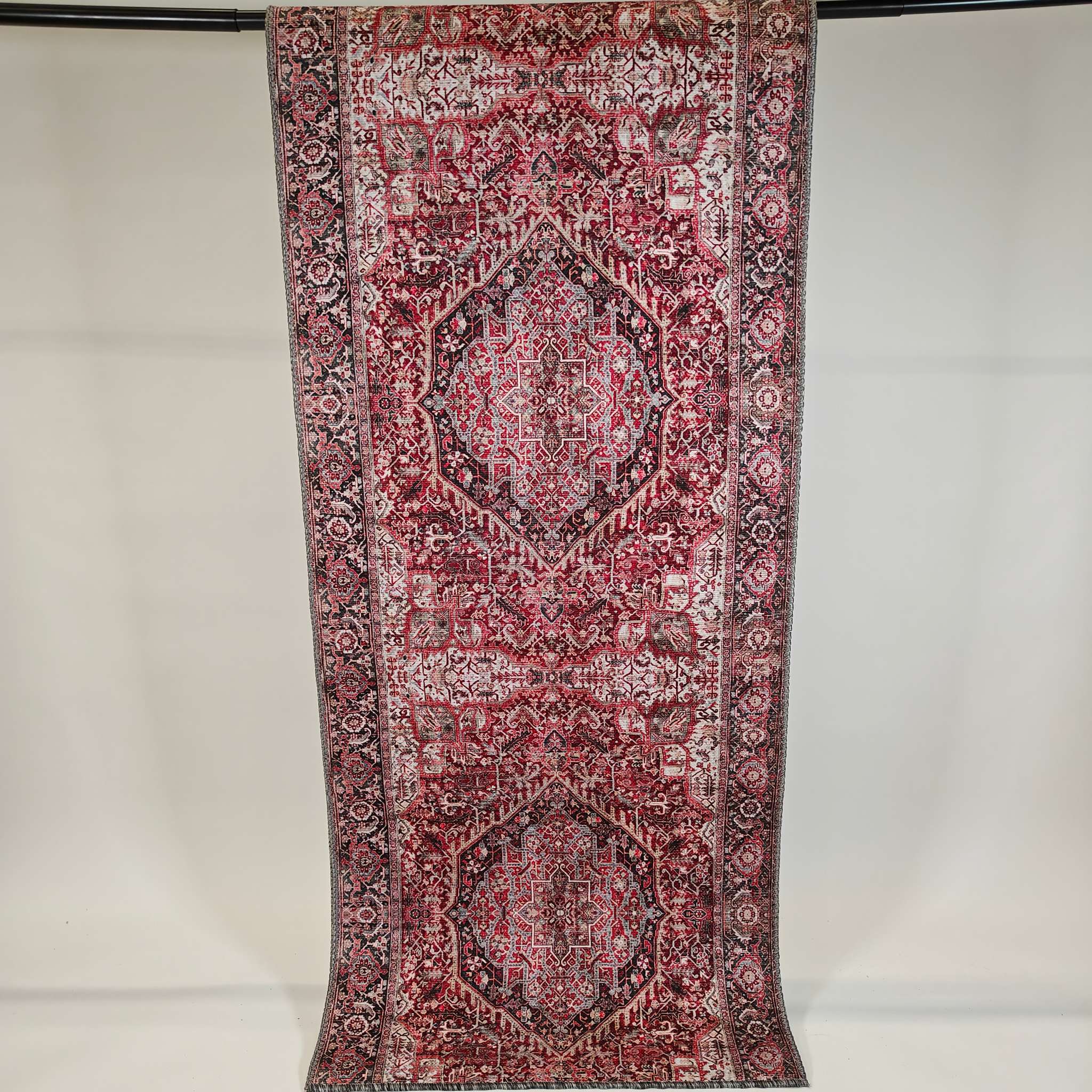 Gemma Oriental Style Runner rug Roll - Red