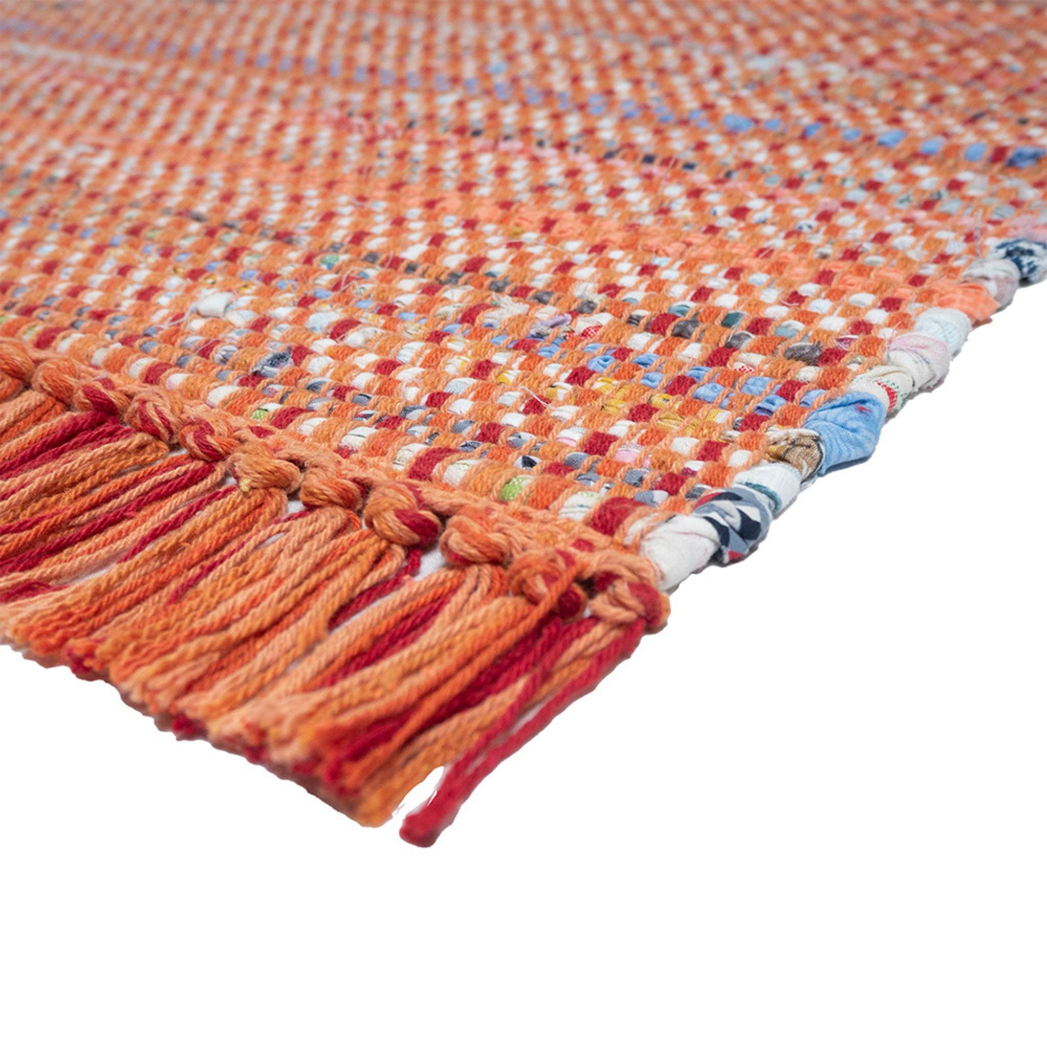 Huviniemi Cotton rug - Coral