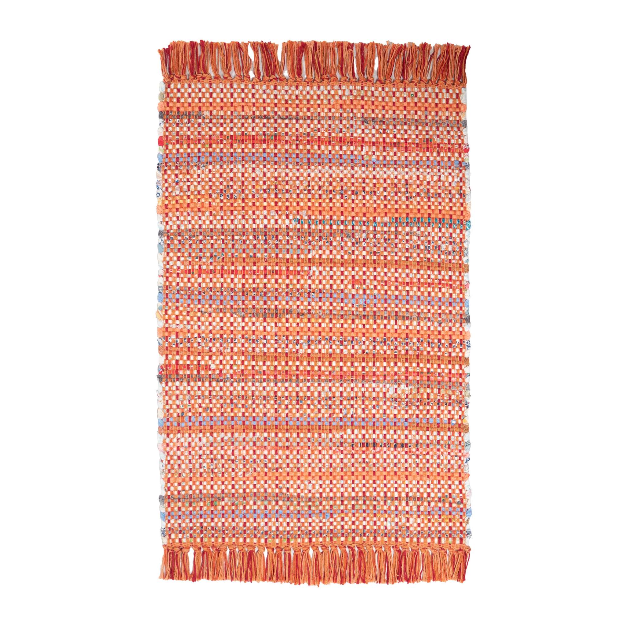 Huviniemi Cotton rug - Coral