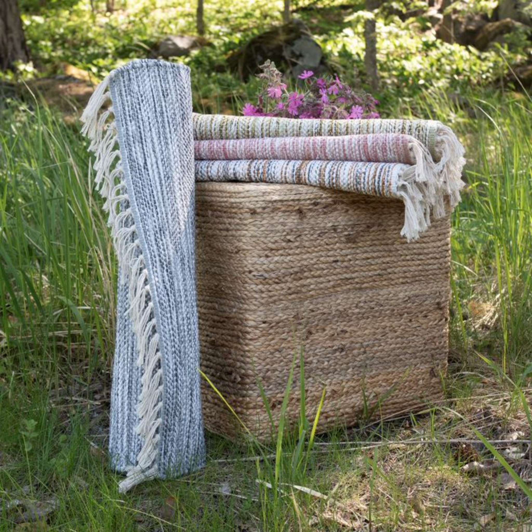 Kesälahti Cotton rug - gray