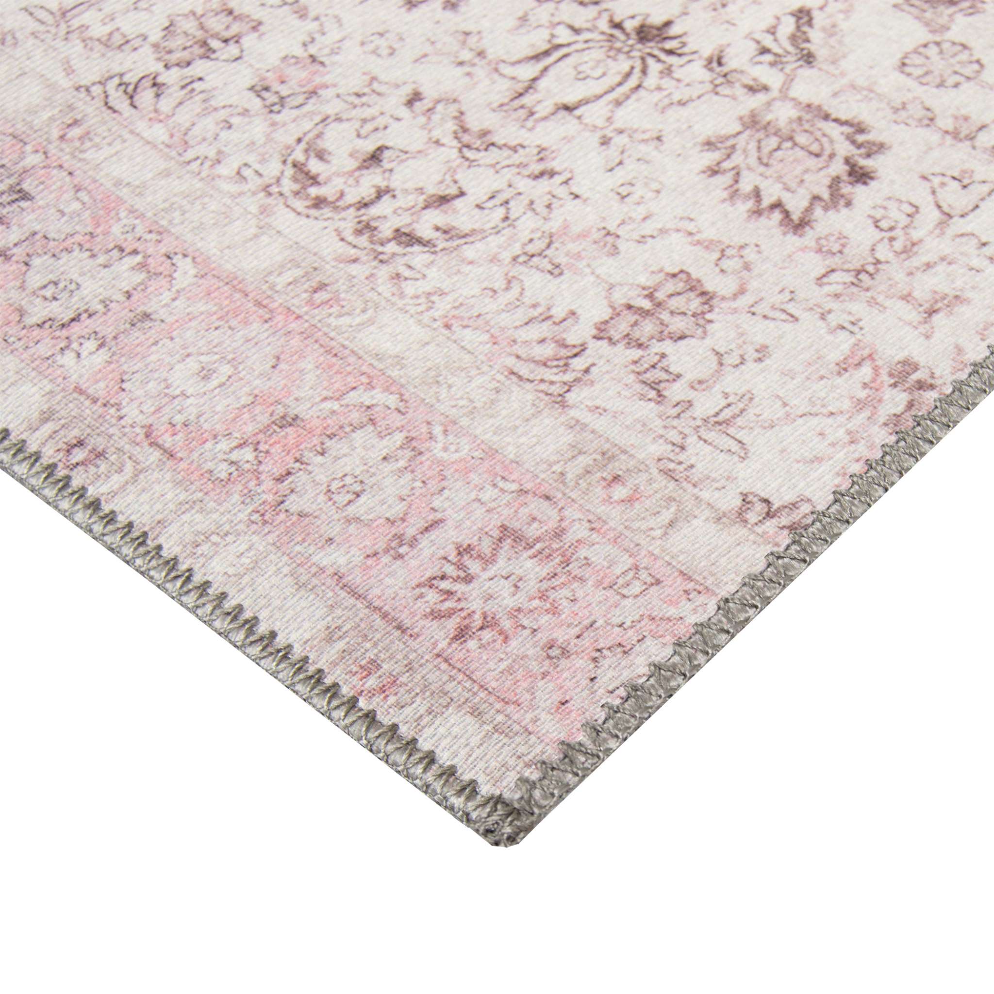 Layla Oriental Rug Roll - pink