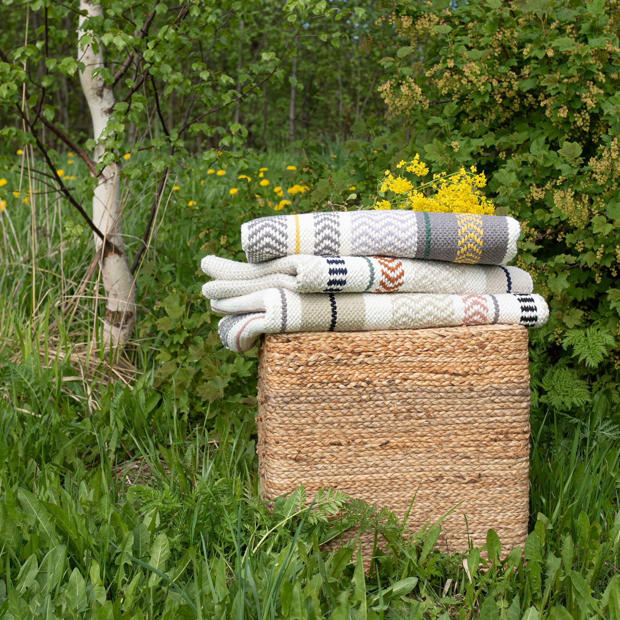 Leimu-keinutuolimatto - pellava.